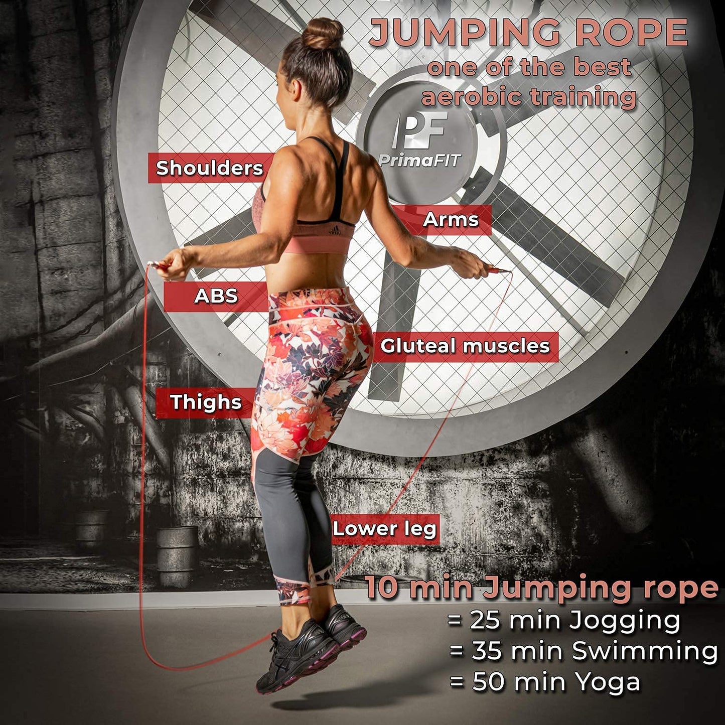 PrimaFIT Jump Rope Pro Speed Skipping Rope Adjustable Adult Jumping Rope Weighted Aluminium Handles for Double Dutch Boxing Workout Crossfit Exercise Fitness Spare Cable Weights Protectors Carry Bag