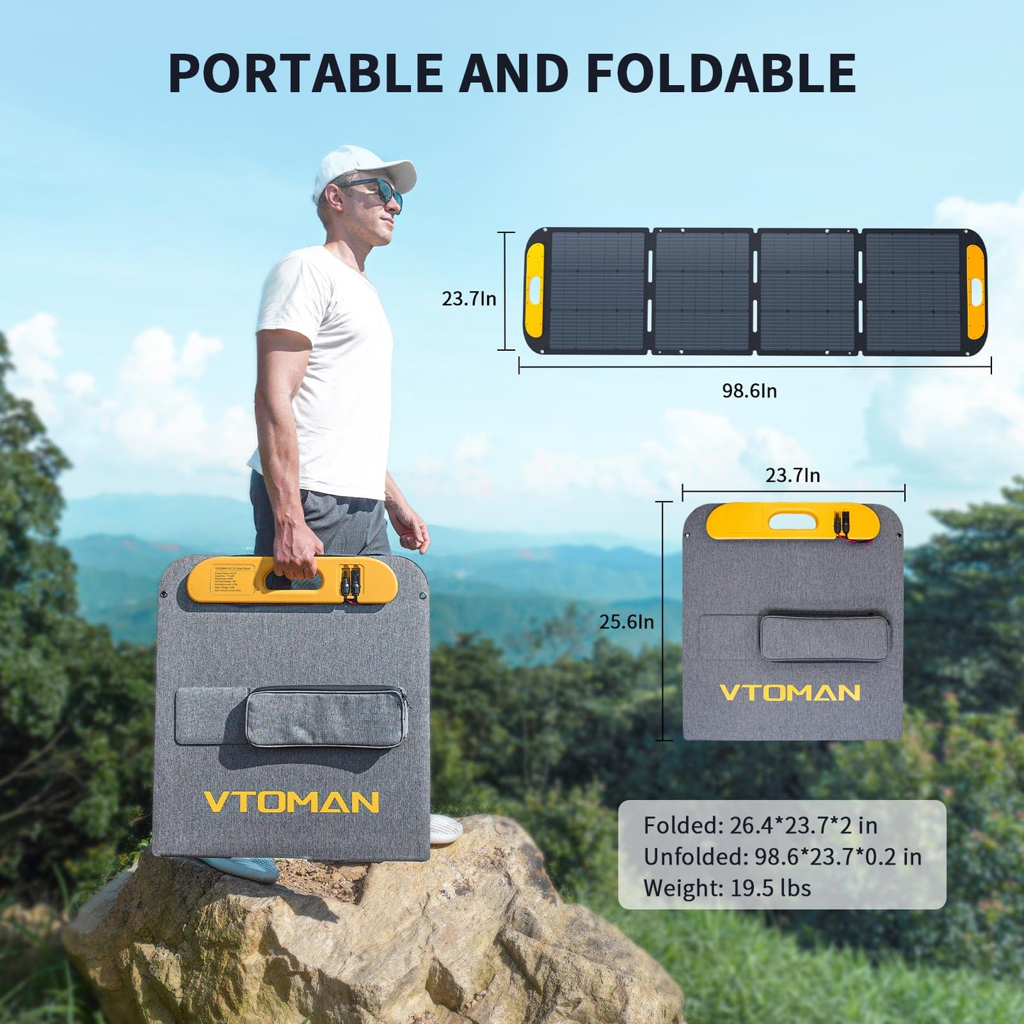 VTOMAN FlashSpeed 2400 Portable Power Station With 2x 200WPro solar panel, 1408Wh LiFePO4 (LFP) Battery, Full Charge in 58 Min,2400W(Peak 3200W) Solar Generator for Home Backup Power, Camping & RVs