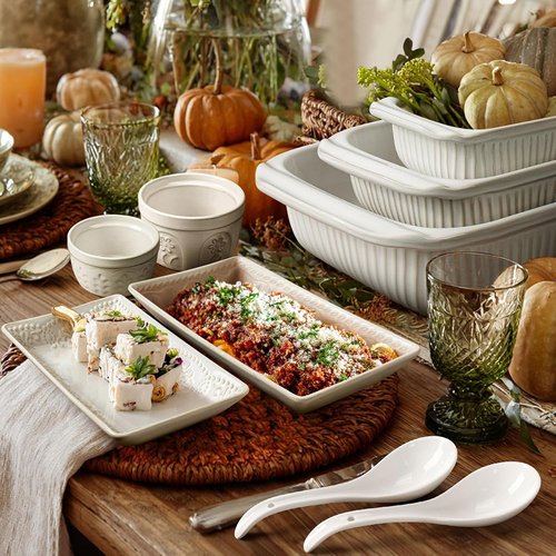 Artena Bright White Soup Spoons Set of 6 | Ultra-Fine Porcelain Asian Tablespoons for Ramen & Pho