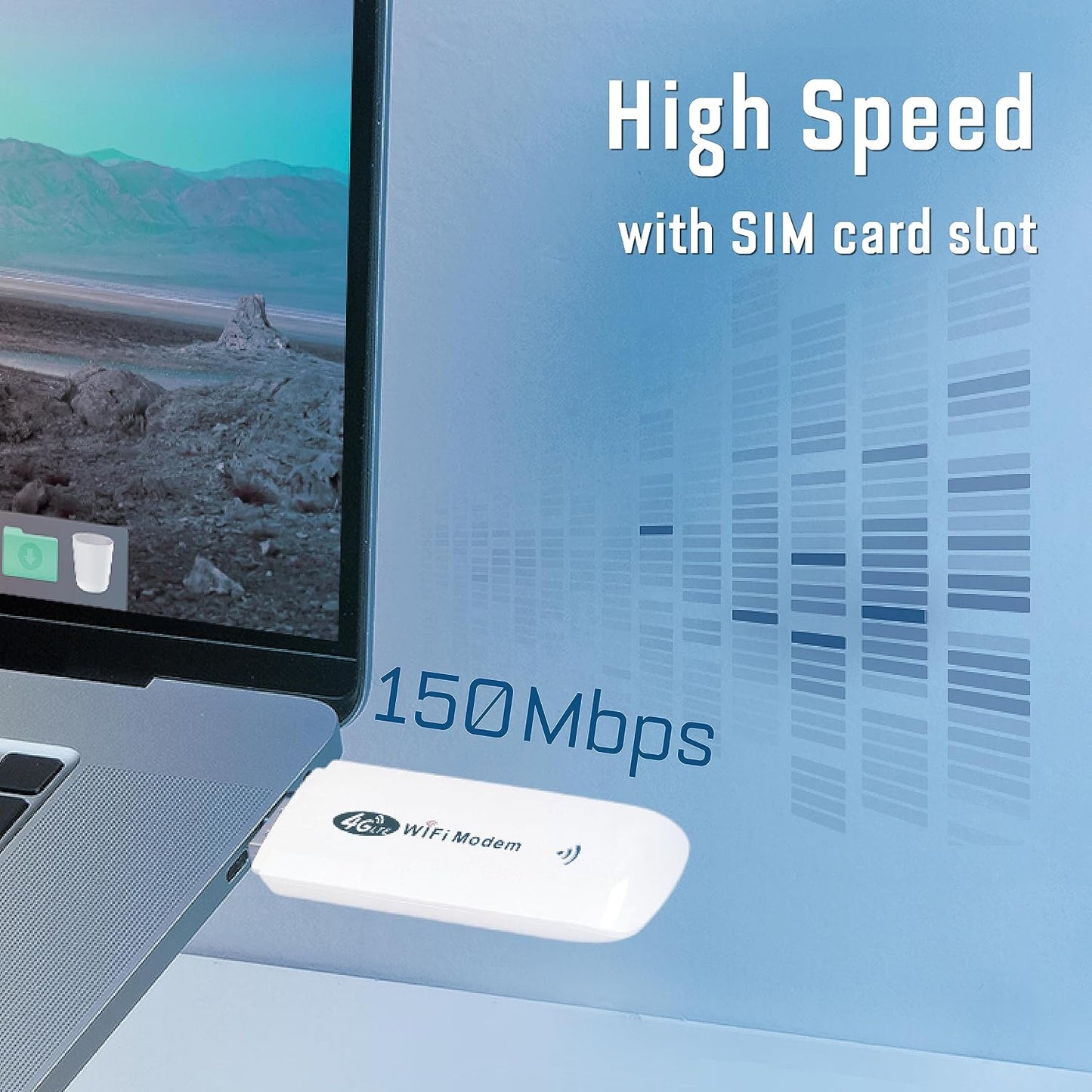 Sanpyl 150mbps 4G 10 7/8/10, USB Adapter, LTE TDD FDD GSM Mini Router with LED Indicated, Modem Dongle with SIM Card