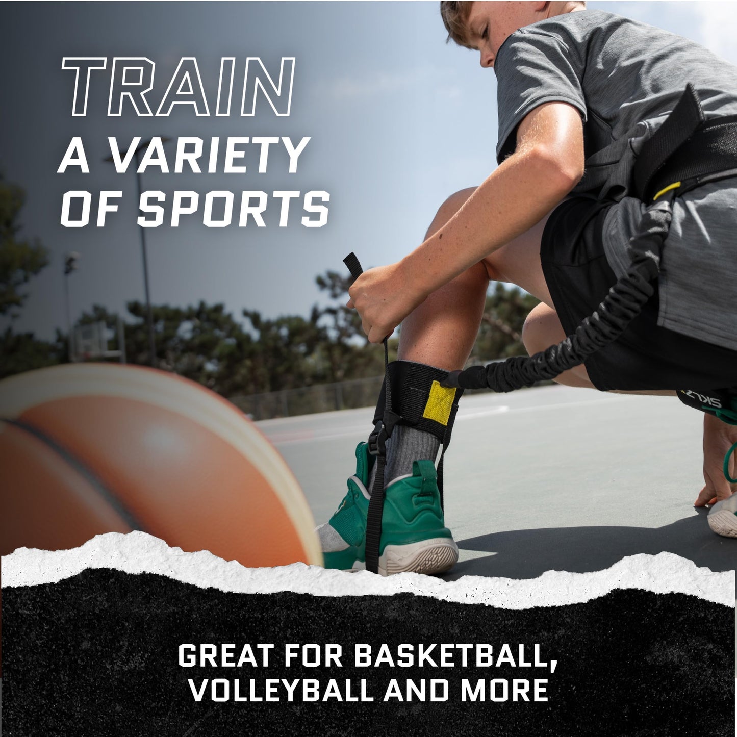 SKLZ Vertical Jump Boost - Adjustable Jump Trainer for Increased Vertical Leap, Explosive Leg Power & Resistance Jump Training, Ideal for Basketball, Volleyball, and Athletic Performance