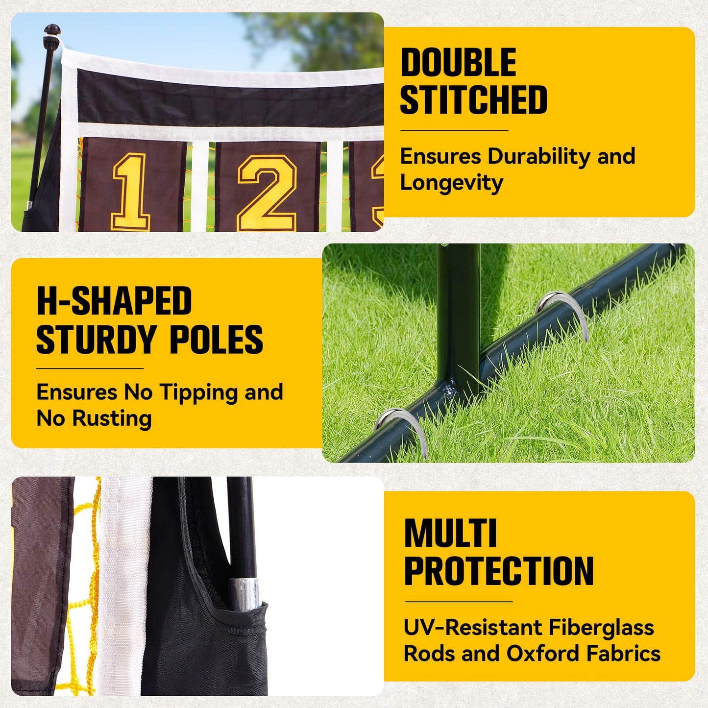 PodiuMax Baseball & Softball Pitching Net, 9 Hole Target Net with Strike Zone, Large Ball Collection System, Solo Practice for Backyard Park Field, Portable Baseball Throwing Trainer with Carry Bag