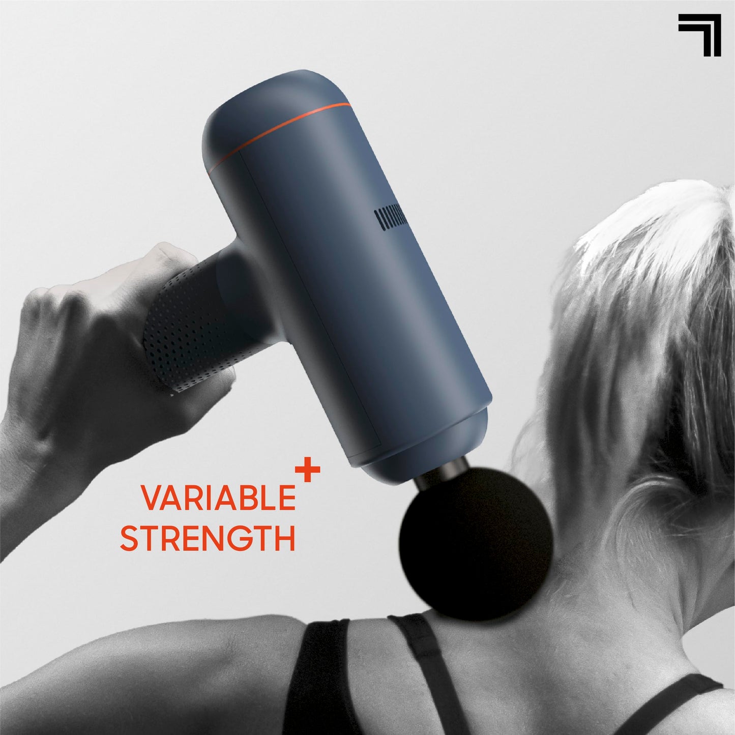 Sharper Image PowerBoost Max Massage Gun | Anti-Stall Deep Tissue Percussion Massager | 7 Speeds | Workout Muscle Recovery | Pain Relief | Back Shoulder Massager | Massage Tool | Gifts for Men Women