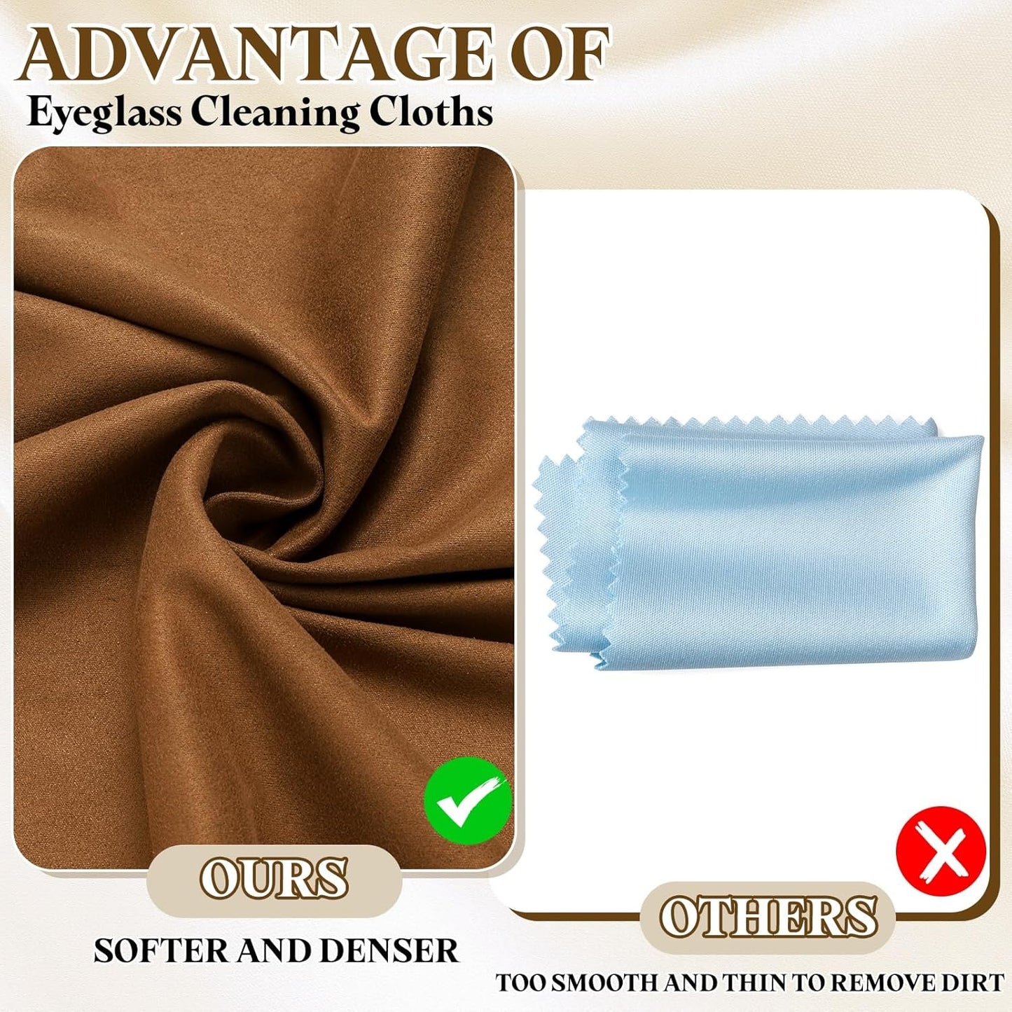 3Pcs 15.8 15.8 PATIKIL Soft Eyeglass Cloths, x Electronics Microfiber Cleaning Cloths Eyeglass Cleaning Fabric for Lens