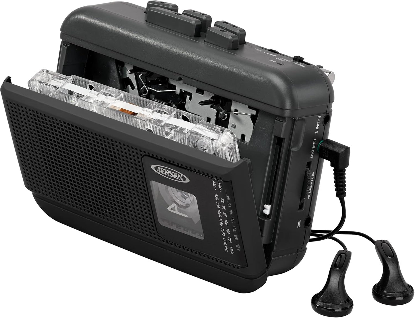 Jensen Cassette Personal Player/Recorder with AM/FM Radio