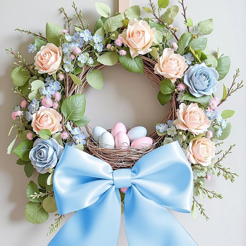 Babenest Satin Chair Sashes - Upgraded 50 Pcs Chair Ribbons & Bows for Weddings & Events | Baby Blue