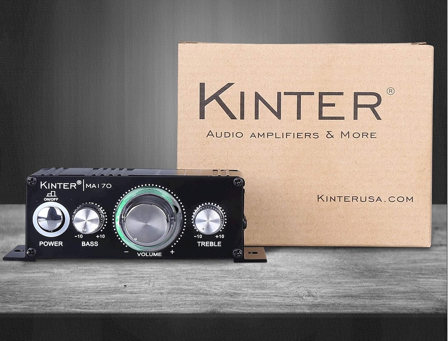 MA170 12V 2 Mp3 Kinter Channel Mini Digital Audio Power Amplifier for Car or Without Power Supply
