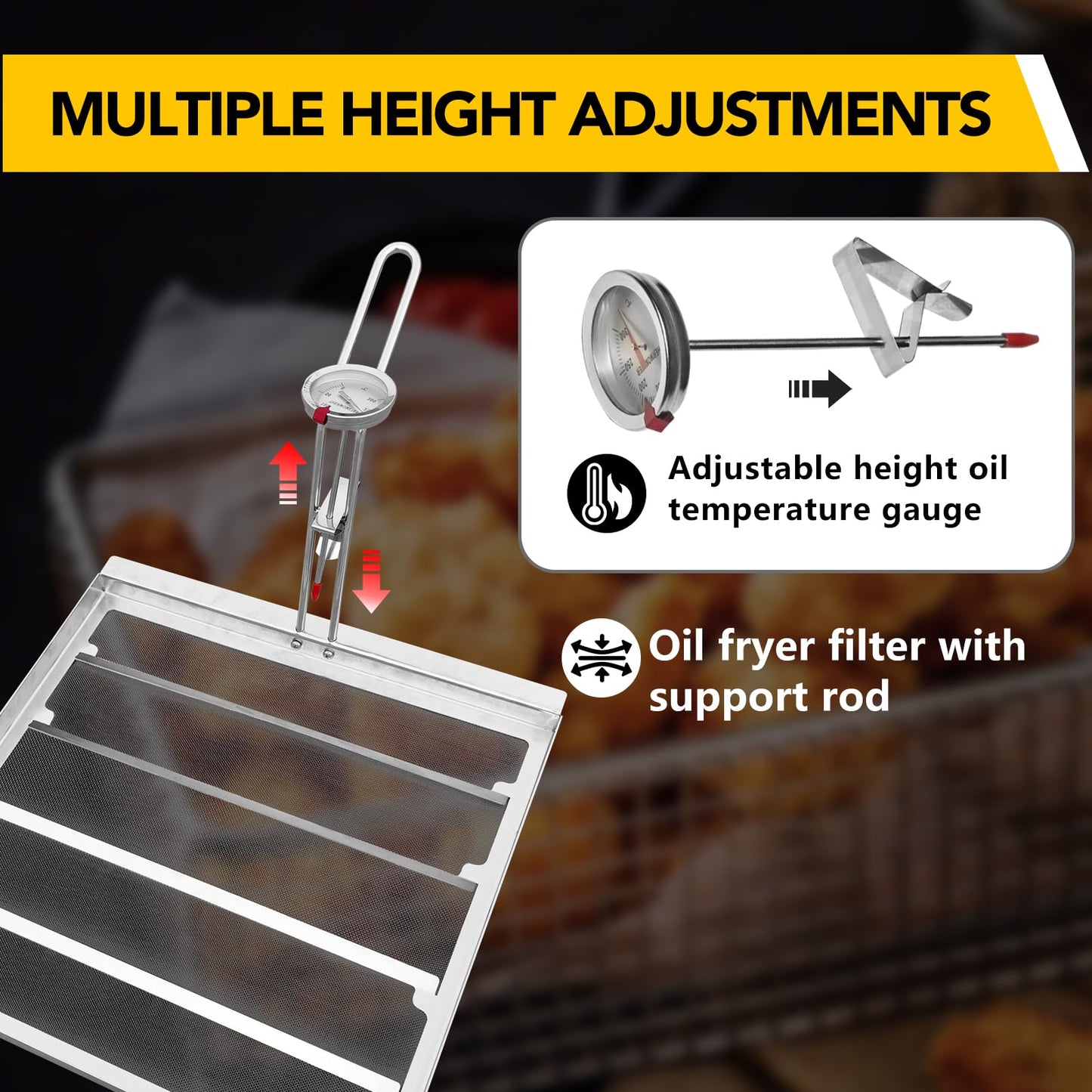 ZUCCIO Commercial 13.75 x 13.75 inch stainless steel fryer filter -550 micron mesh can replace Frymat TK45 fryer - compatible with Avantco and Pitco fryers - extends the life of cooking oil by 40%