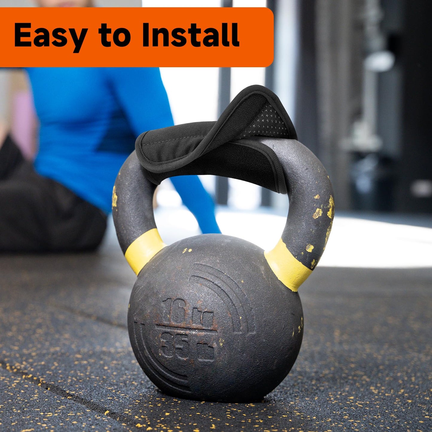 Xxerciz Kettlebell Non-Slip Handle Wrap, Soft Breathable Grip Cover for Most Kettlebells, Easy to Use, Training Accessory for Home Gym Workouts