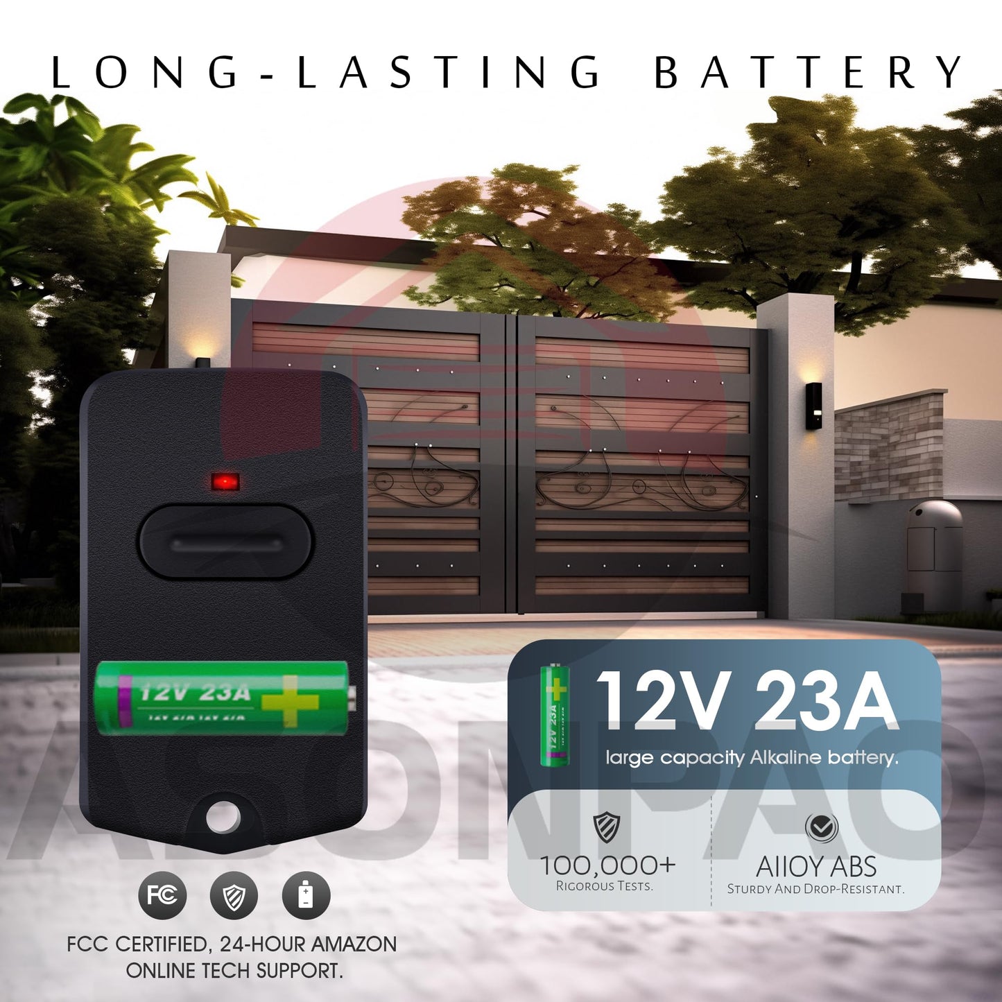 2 for Mighty Mule GTO Gate Opener Remote FM135 RB741 MMT103【3 Year Warranty】
