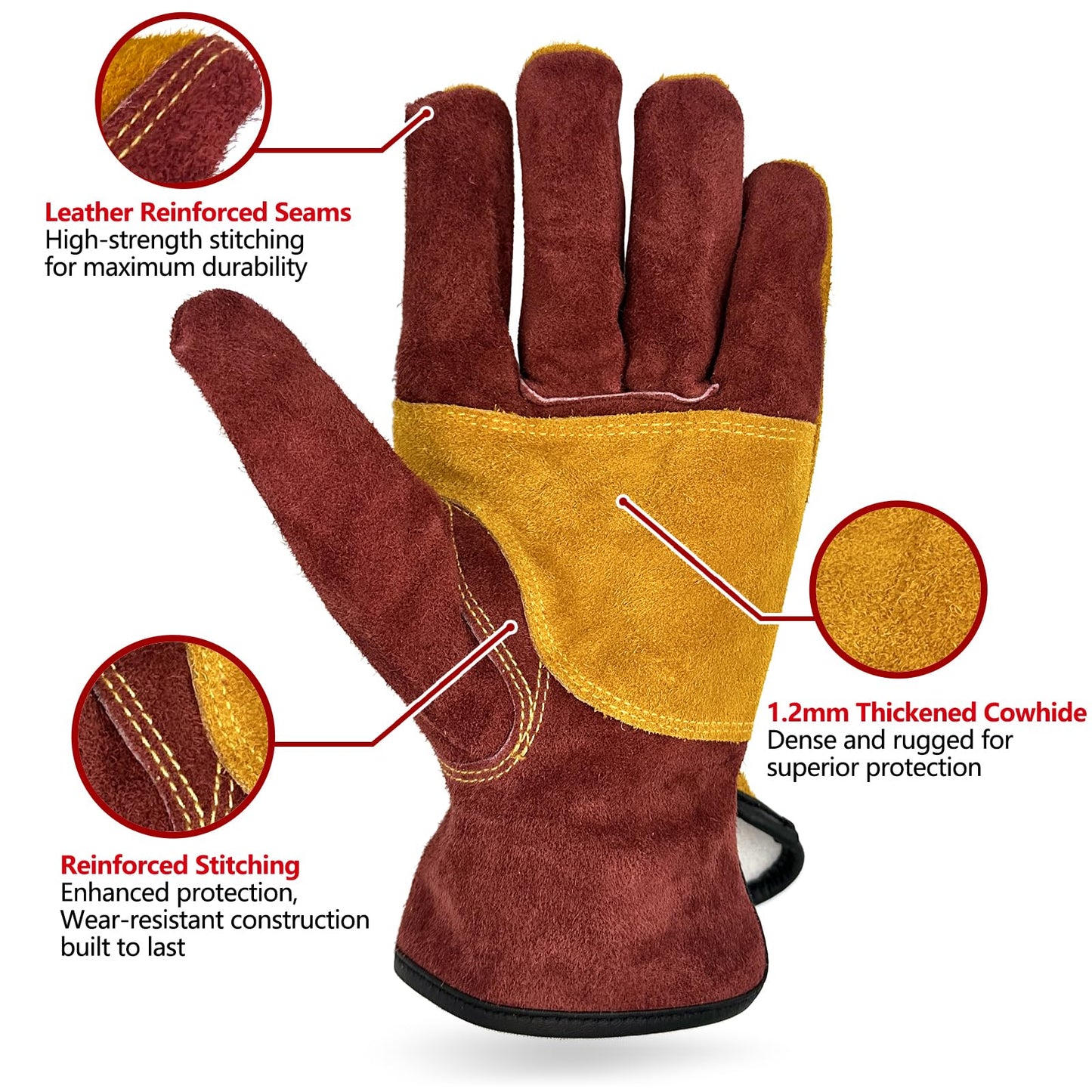 Stick welder and welding gloves