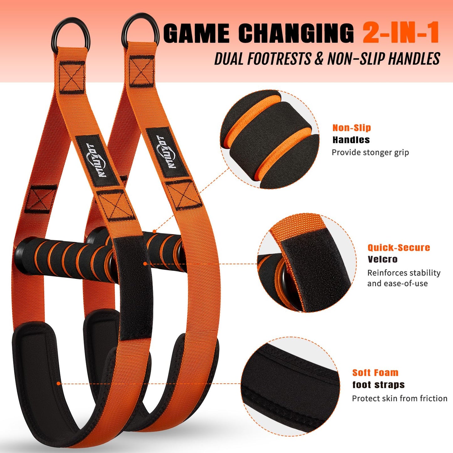 NTIUYOT Pull Up Bands, Heavy Duty Resistance Bands with Handle, Workout Bands for Pull Up Bar, Pullup Assist Band Set for Exercise, Full Body Workout, Home Gym for Enhanced Strength, Muscle Training