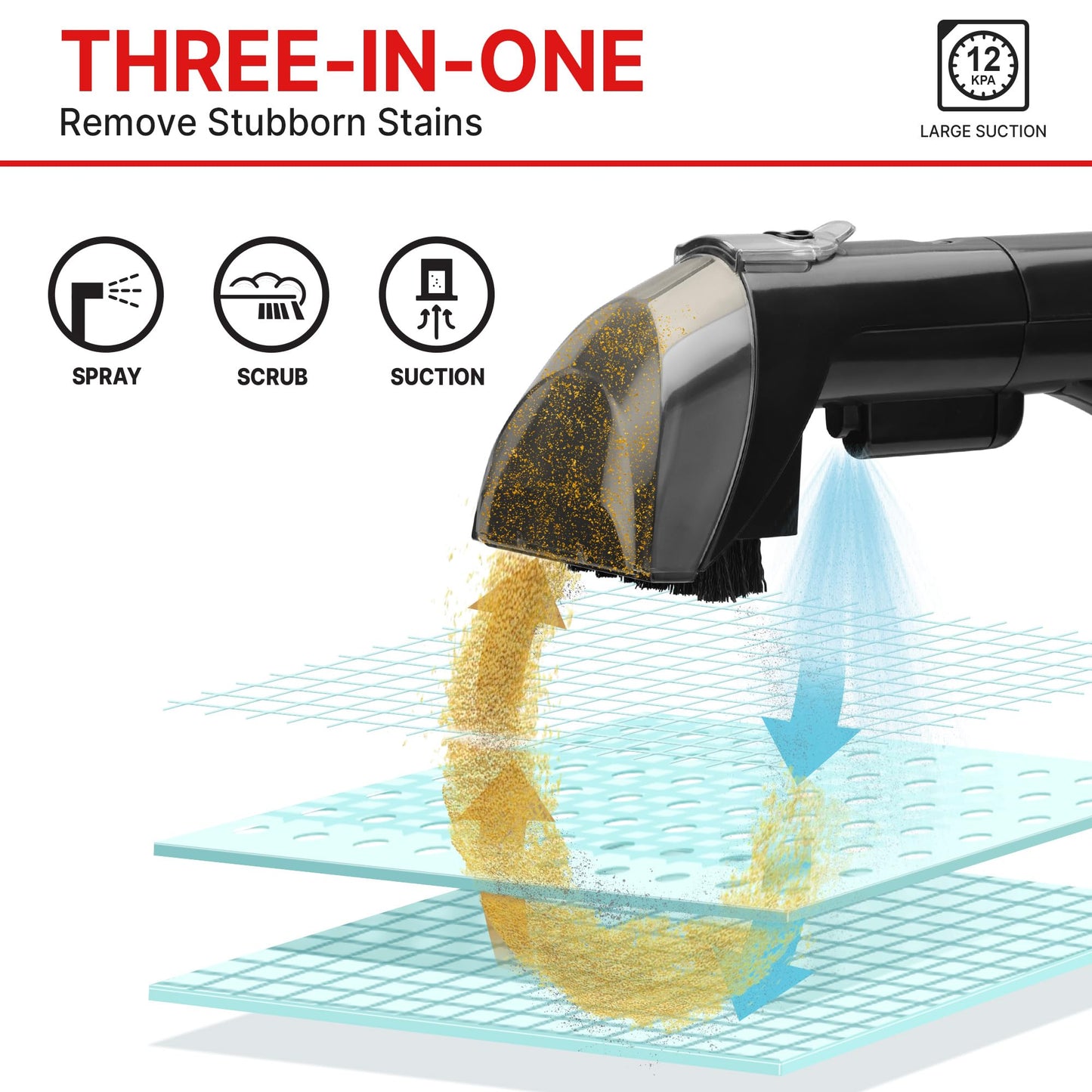 Shop-Vac Portable Carpet and Upholstery Cleaner Machine, Powerful Spot Cleaner for Pet Stains, Sofa, Rug, Mattress, Curtain and Window, Lightweight with One Cleaner Solutions