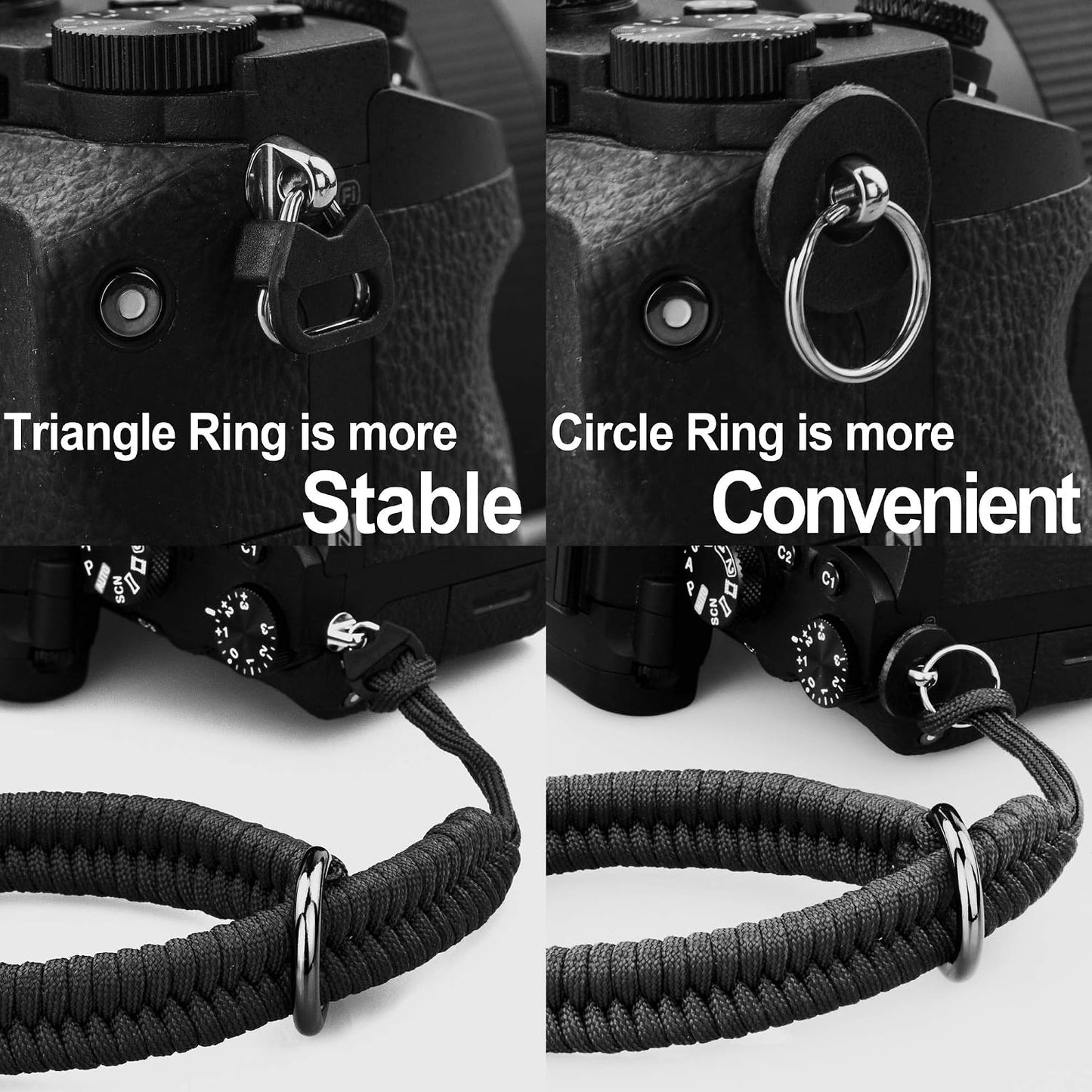16-Inch AQAREA Quick Release Camera Wrist Strap - Hand Strap for DSLR & Mirrorless Cameras (Blue)