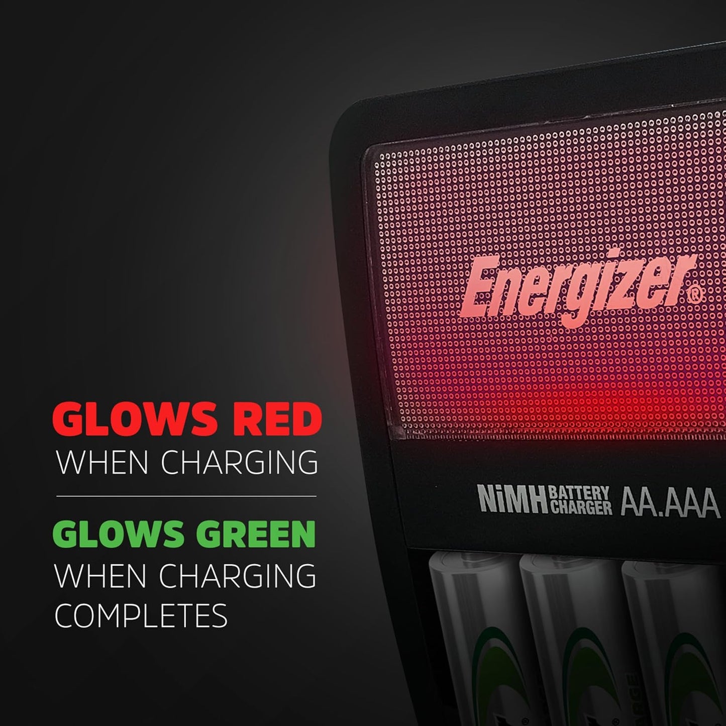 Energizer Recharge Value Charger for NiMH Rechargeable AA and AAA Batteries