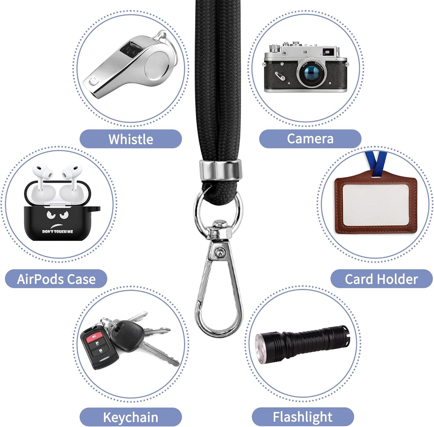 2 Pcs-1 Strap,1 2 CACOE Cell Phone Lanyard Pcs Adjustable Neck Pcs Wrist Strap, Pcs Pads, Universal Crossbody