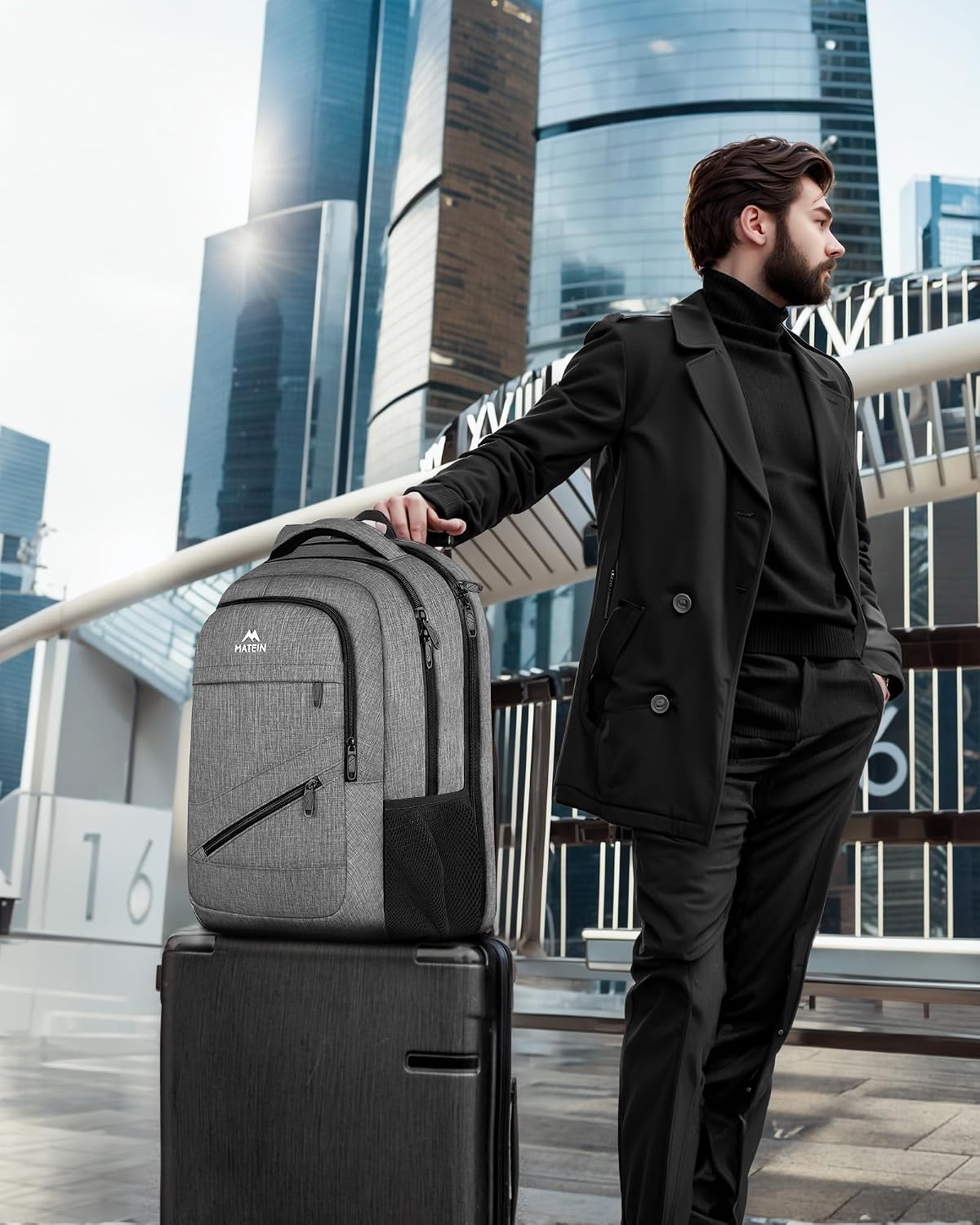 Backpack, 17 Inch Backpack, MATEIN Travel Laptop Work TSA Approved Carry on Large Computer Business Bag for Men Women