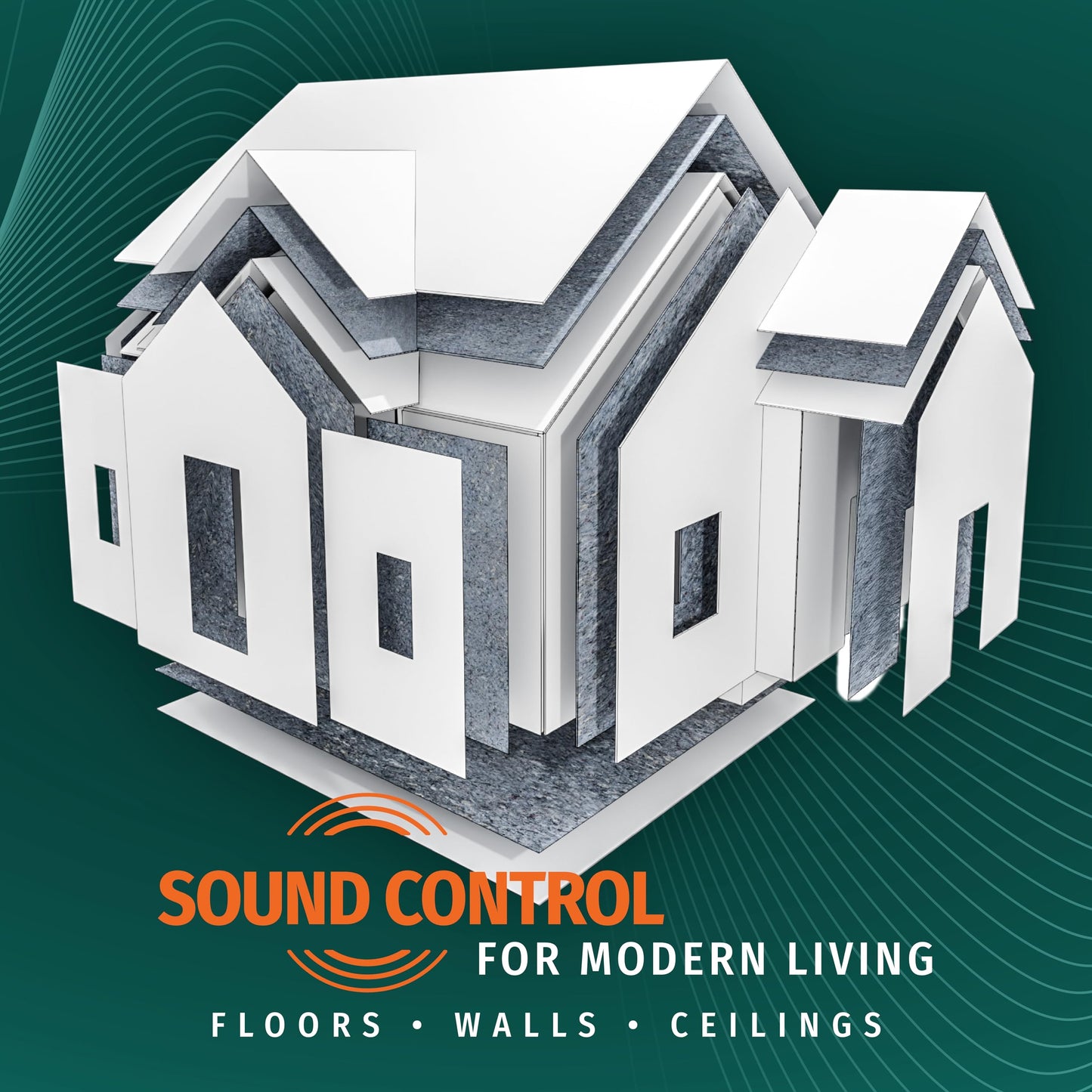 Quieture Soundboard Acoustic Panels Sound Absorbing Fiberboard for Soundproofing & Thermal Insulation Ideal for Walls, Ceilings & Floors - 12 2'x4' Panels, 6mm T (Covers 96 sq ft)