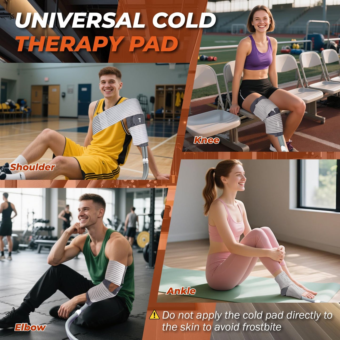 YOUKADA Cold Therapy Machine for Knee After Surgery, 4 Flow Modes Ice Machine with Quiet Pump and Universal Pads for Knee, Shoulder, Hip, Ankle, Post-Surgery Recovery & Arthritis Pain Relief