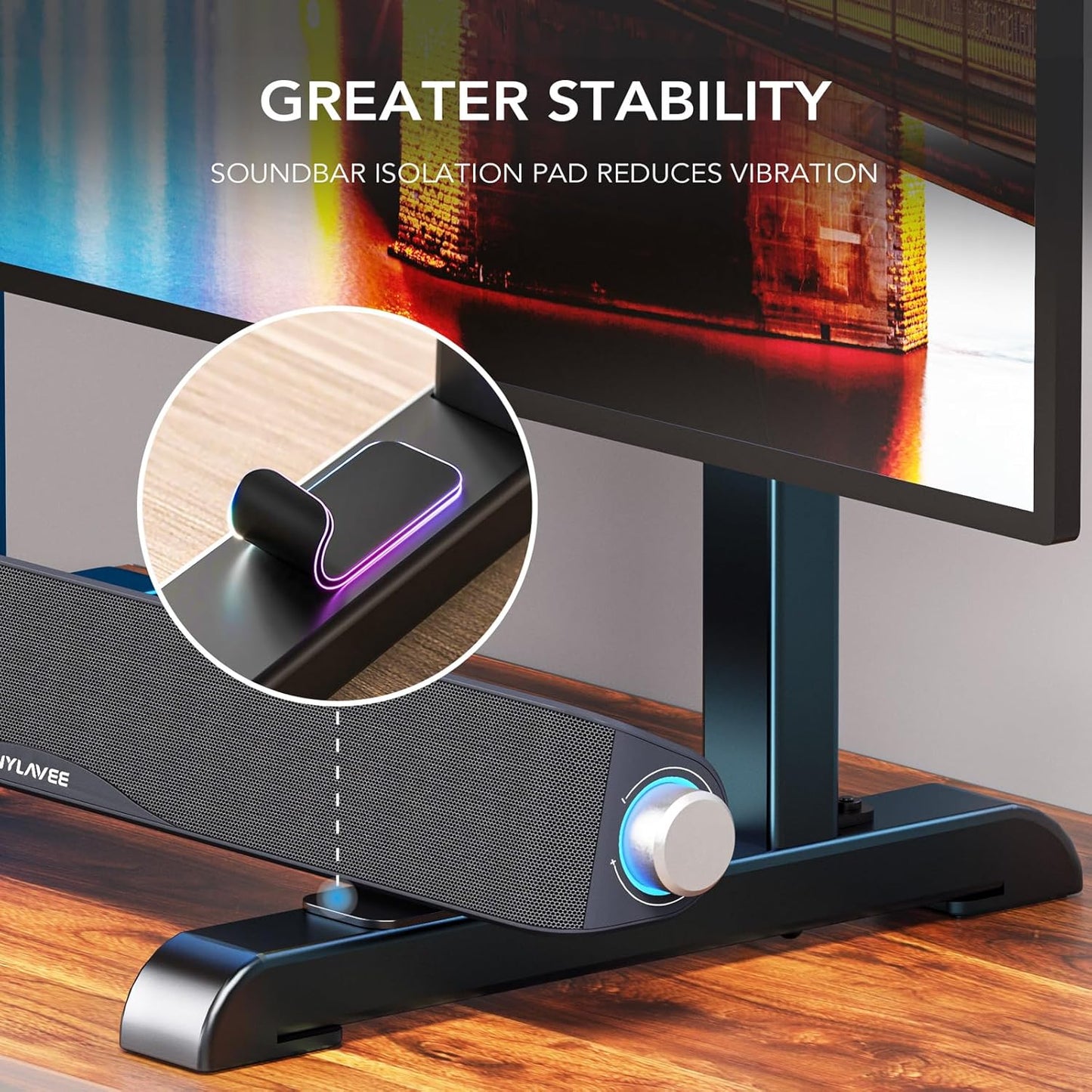 AX WABER 24 80 Inch 7 150lbs, 800x500mm, AX10TB02 Universal TV Stand, Table Top TV Stand Base Wobble-Free Replacement