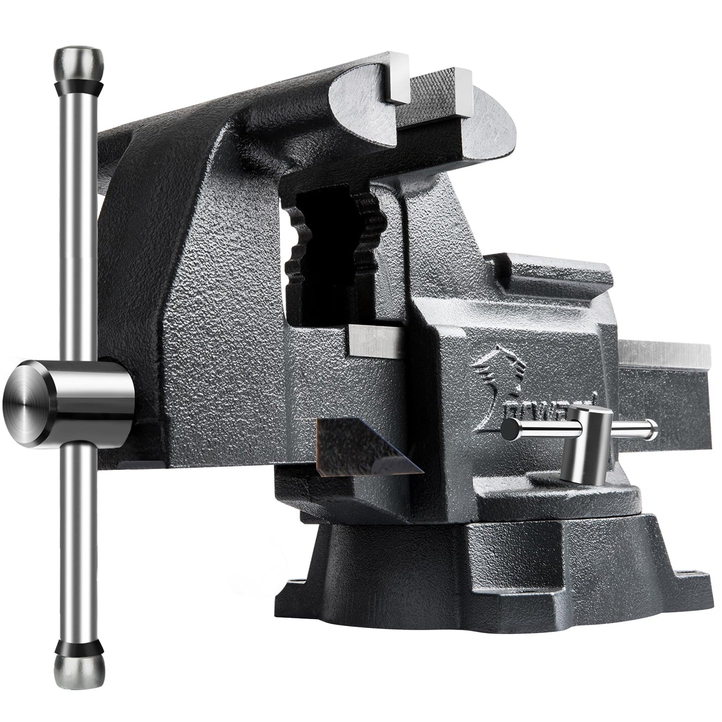 Forward CR50A-5.5In Bench Vise Heavy Duty Vice with Anvil and 210 Degrees Swivel Base (5 1/2")