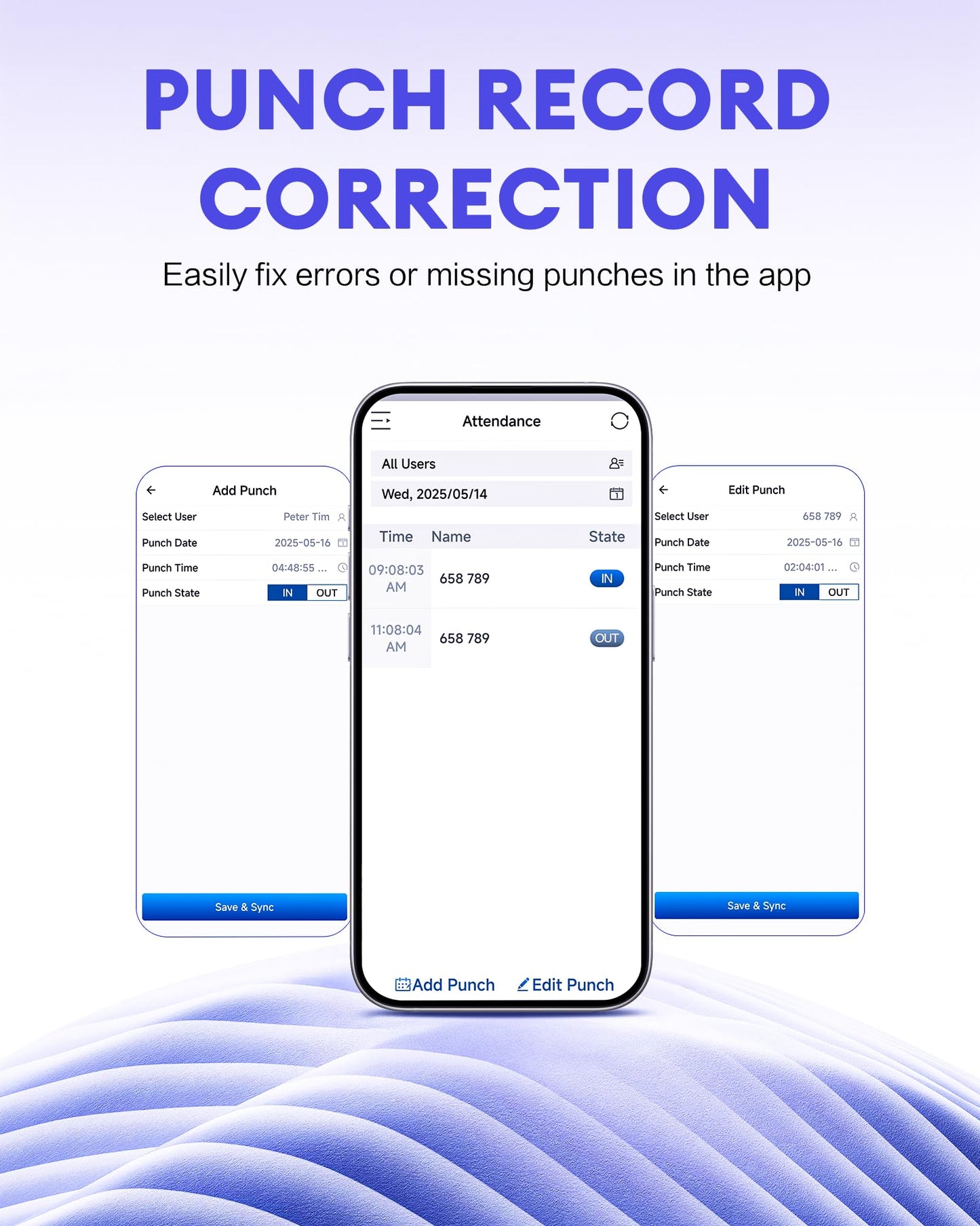 NGTeco APP-Based Time Clock, Fingerprint & PIN Time Clocks for Employees Small Business, 2.4GHz WiFi Biometric Clock in Machine for Employees with APP for iOS Android, No Monthly Fee