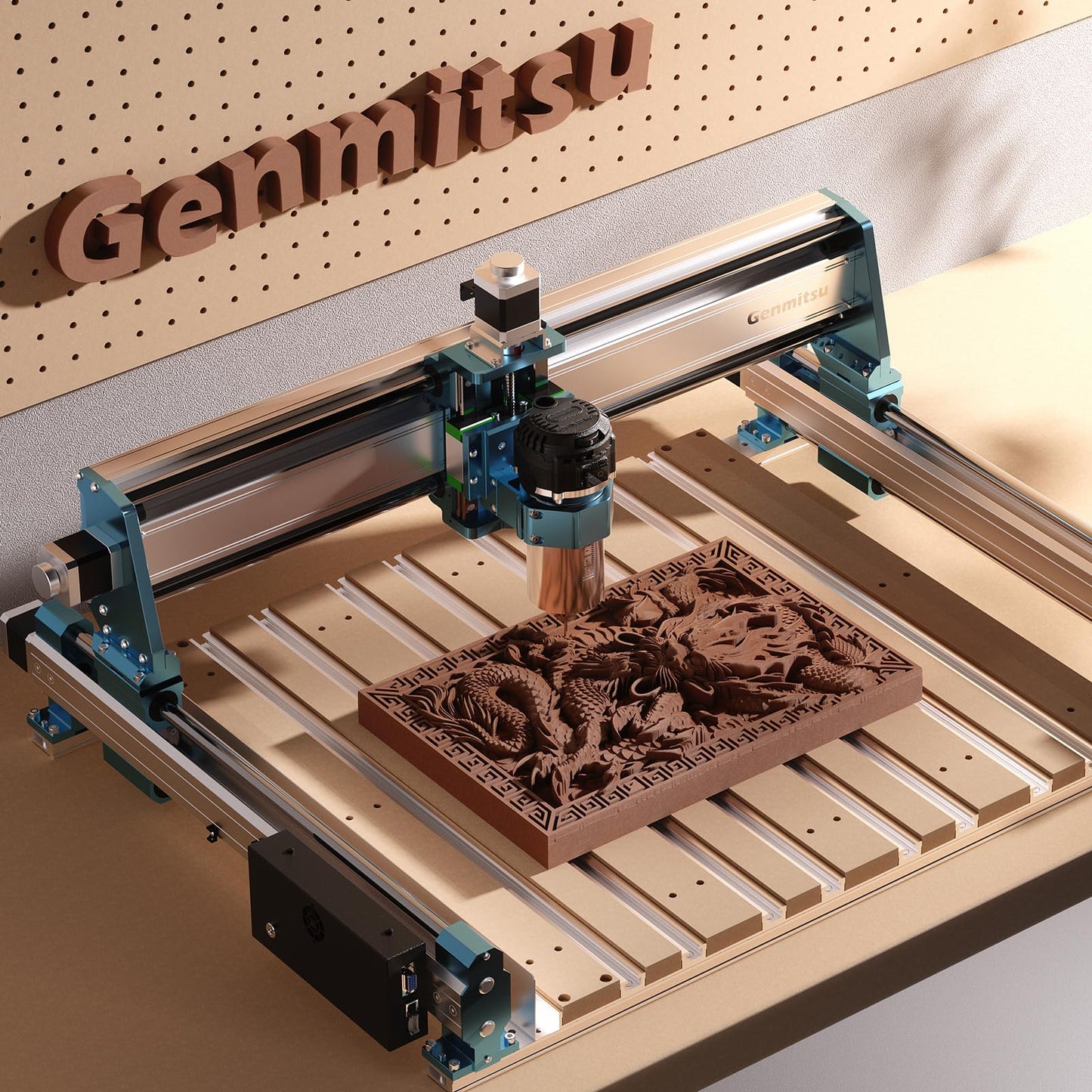 Genmitsu XZ-axis Extension Kit for 4040-PRO/4040-PRO MAX CNC Router Machine, with Linear Rails Driven, for Large Wood Engraving Carving Projects, Extend X-axis to 600mm, Upgrade 4040 to 6040/6060