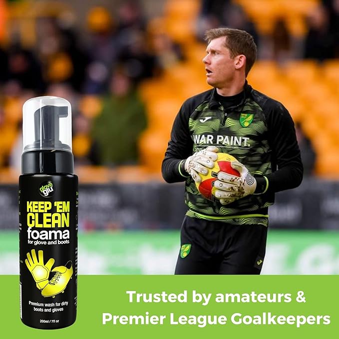 Glove Glu Keep 'Em Clean Foama for Goalkeeper Gloves and Football Boots, 200ml