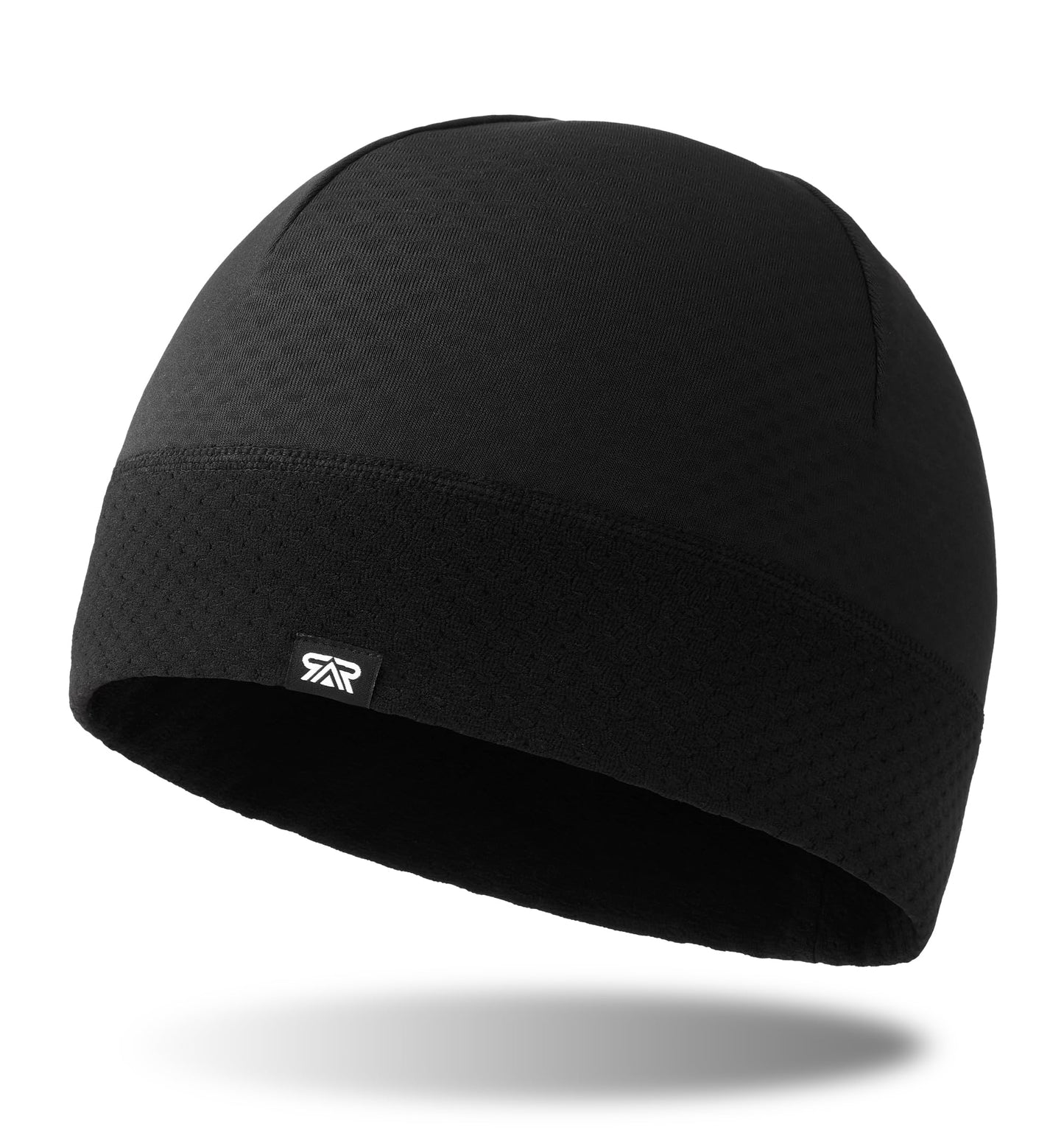 THINDUST Winter Thermal Skull Cap for Men Women - Warm Breathable Running Cycling Skiing Outdoor Helmet Liner Beanie Black