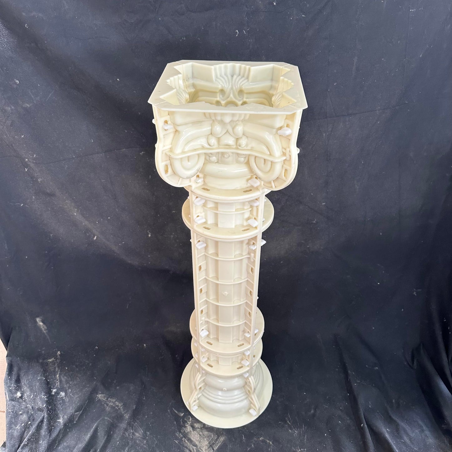 HaiAng Mould Roman Column Mold Cement Round Column European Villa gate Plastic Building Template Smooth Round Column Mold 15 Diameter Height 100cm/39.37in, White, HA001a