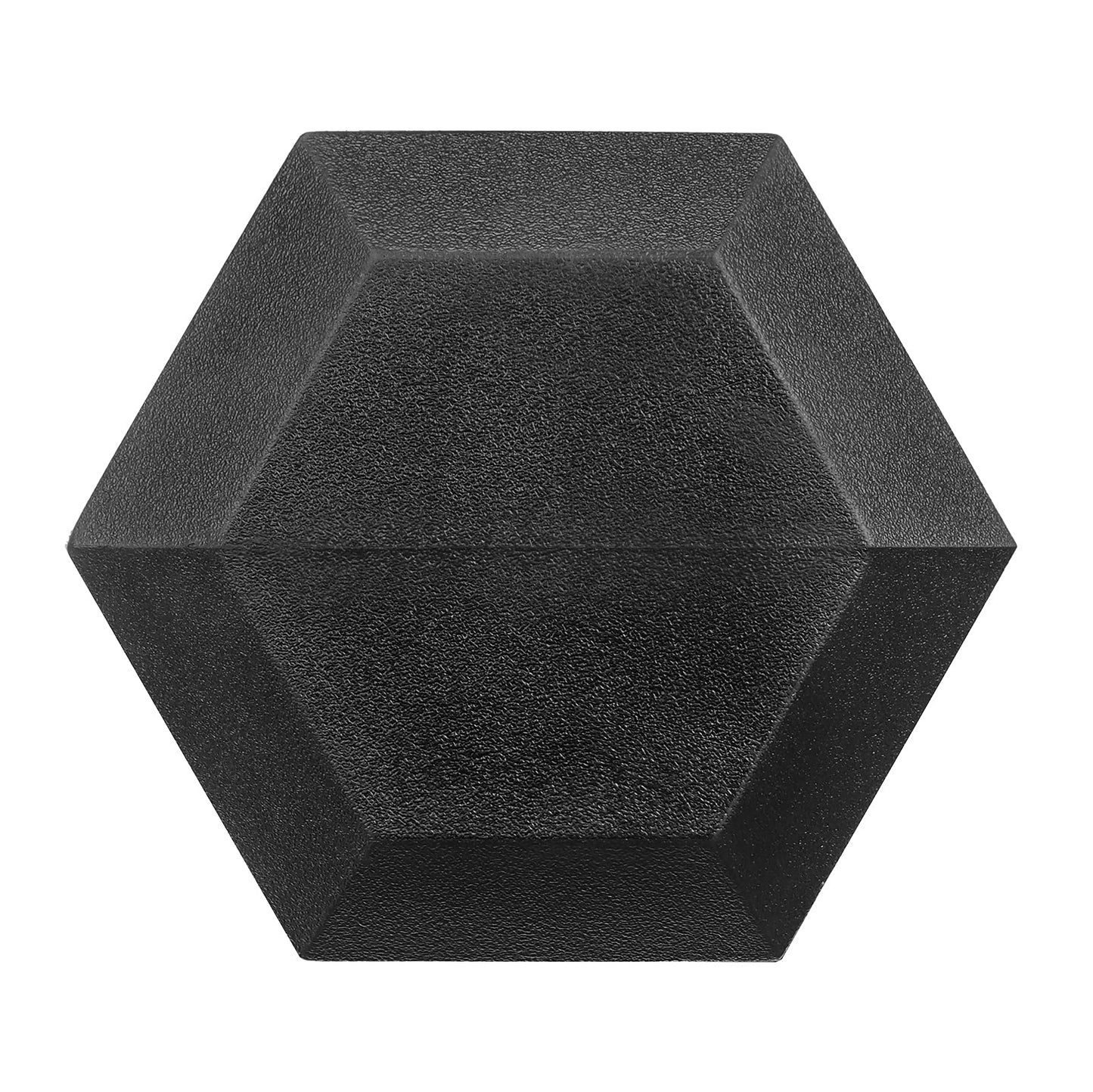 Hex Dumbbells Rubber Coated Cast Iron Hex Black Dumbbell Free Weights for Exercises / 3.5LB Pound