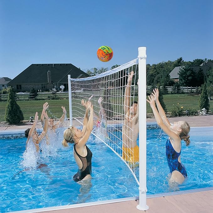 YANYODO Swimming Pool Waterproof Beach Volleyball, Soft Indoor Outdoor Size 5 Volleyball with Pump for Teenagers Adults Swimming Pool Beach Games to Play