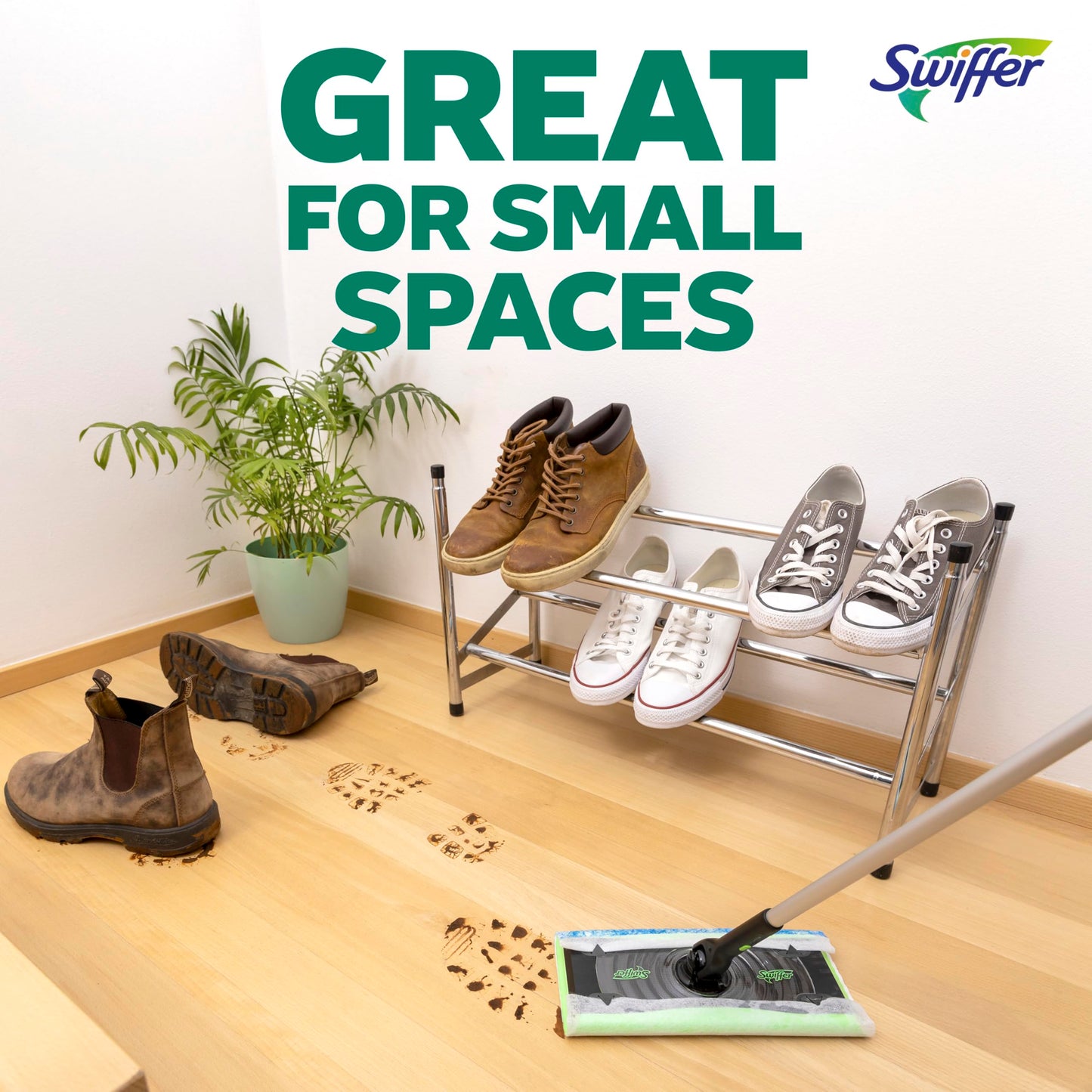 Swiffer Heavy Duty Mop Wet Multi-Surface Cloth Refills for Floor Mopping and Cleaning, Outdoor Window Fresh Scent, 20 count