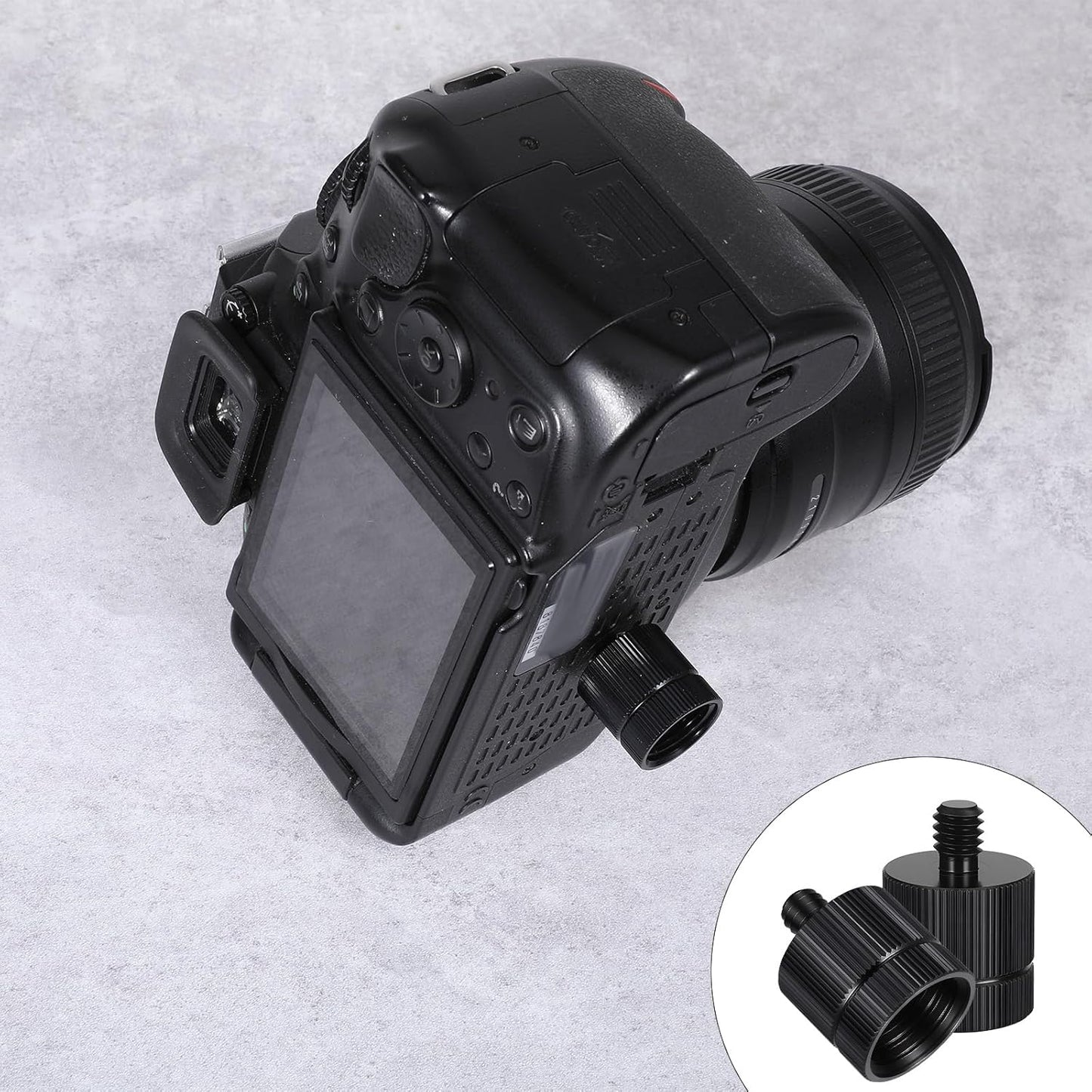 Exircy 2 5/8-11 1/4 PCS Tripod Adapter Laser Level Tripod Conversion Adapter Female to Male, Camera Tripods Adapters