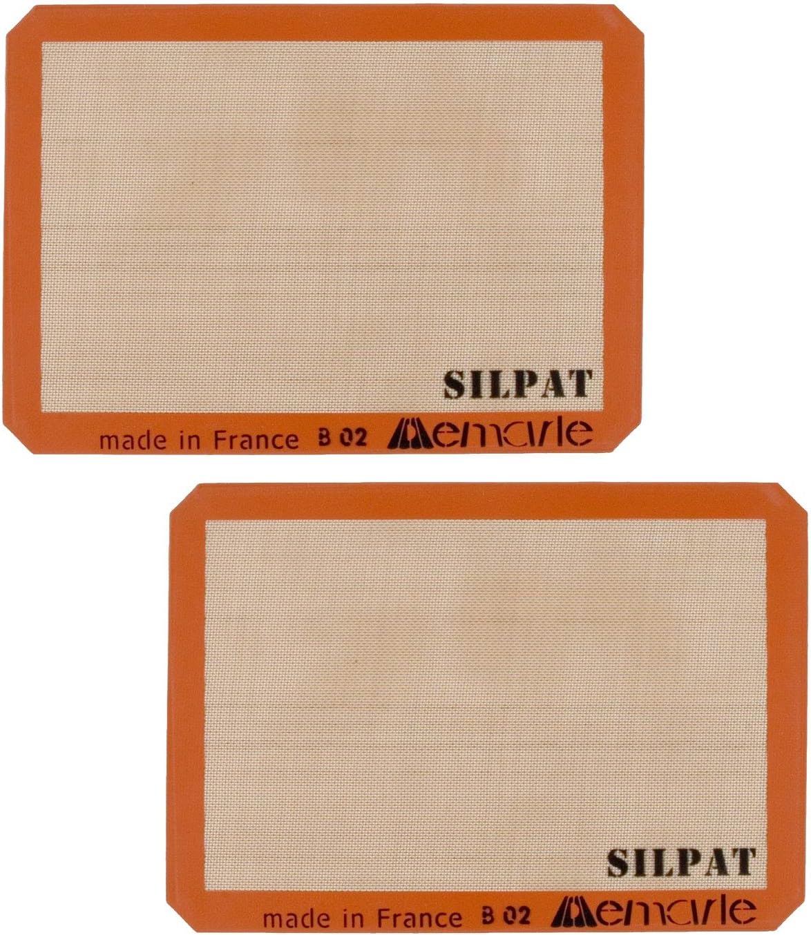 Silpat Nonstick Baking Mat - Half Size 11.6 x 16.5 Inch | Perfect for 13 x 18 Inch Pans, Set of 2