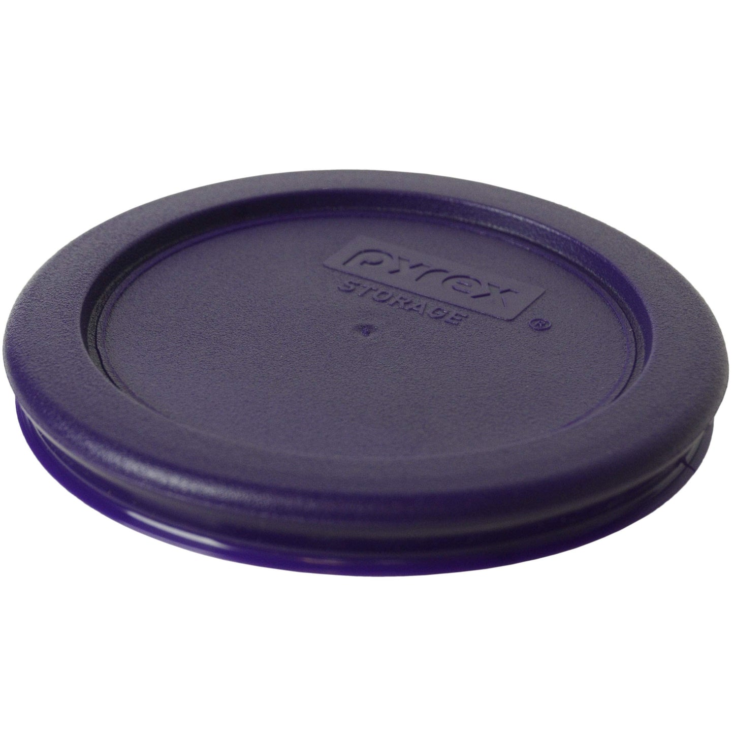 Pyrex 7202 1 Cup Glass Bowls & 7202-PC Plum Purple Lids (6-Pack) - Made in USA