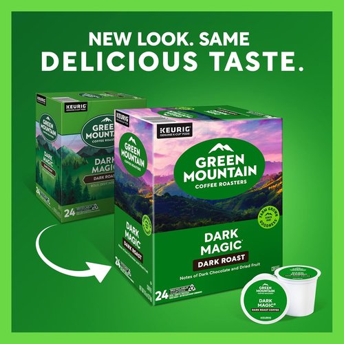 Green Mountain Coffee Roasters Dark Magic Coffee - Dark Roast K-Cup Pods, 96 Count for Keurig
