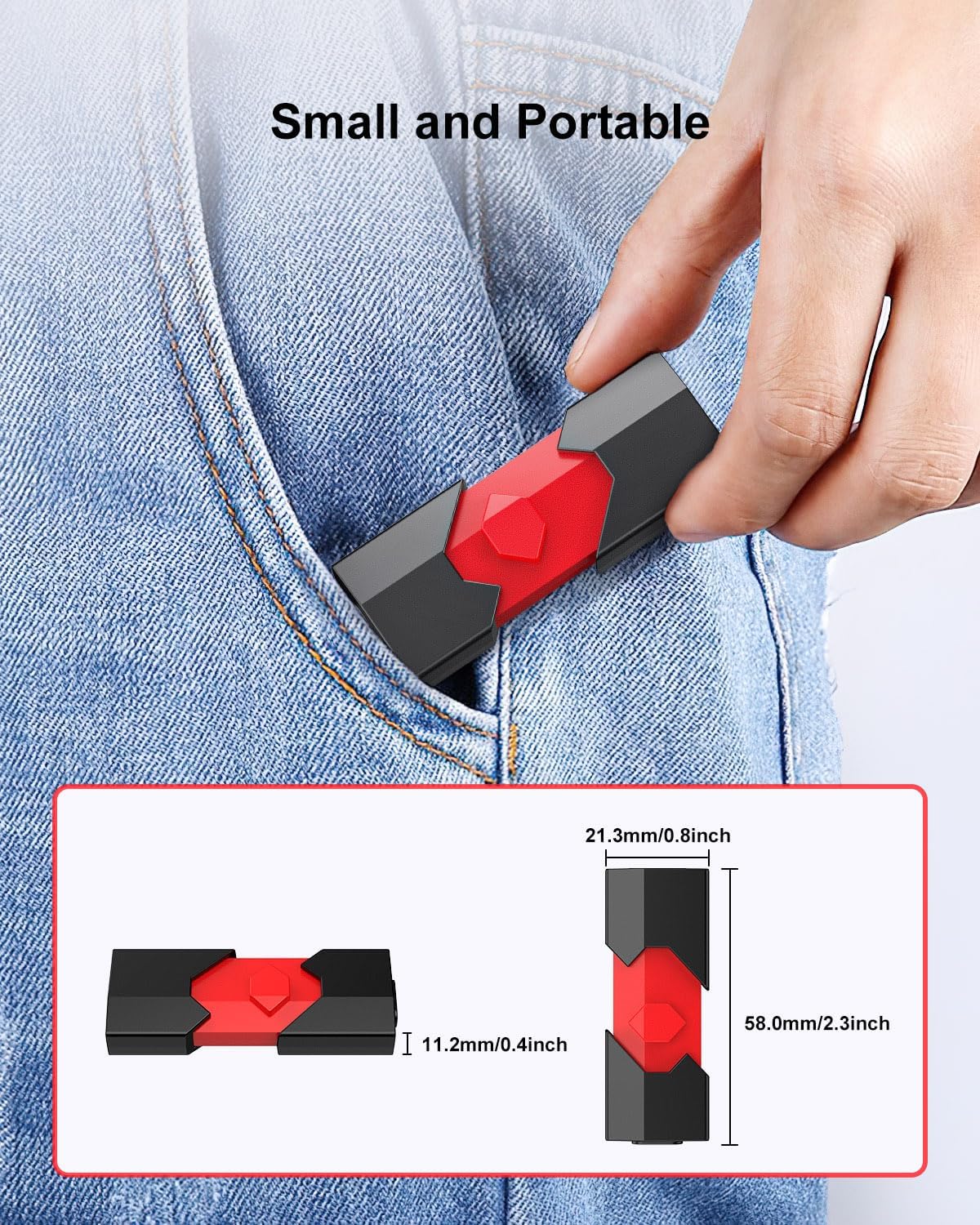 Aiibe 128GB 128GB 15/16 USB C Flash Drive Dual Type C + USB A Jump Drive Push-Pull Thumb Drive for iPhone Smartphone