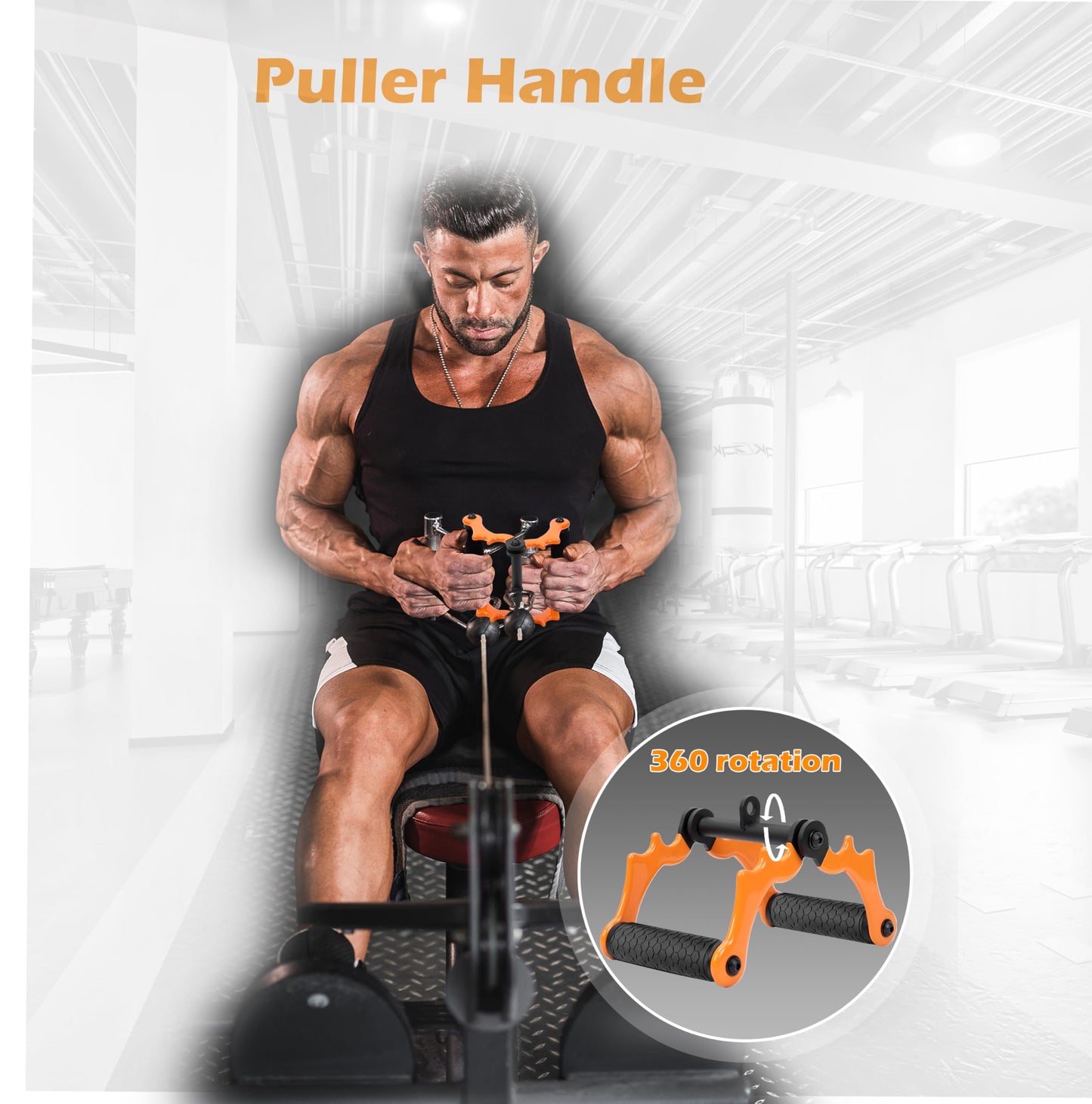 Lovind V Bar Landmine Attachment with T Bar Row Attachment，Foldable V Bar Row Handle Double D Row Handle with Rubber Coating T-Row Attachment for Strength Training Bars (T Bar Row Set-Black&Yellow)