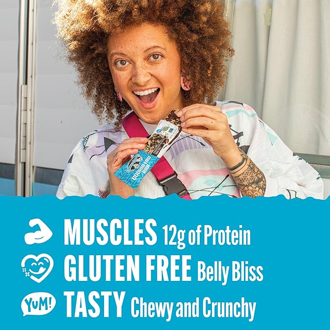 Lenny & Larry's Cookie-fied Protein Bar ??Chocolate Almond Sea Salt Vegan Protein Bars 9x45g ??Healthy Snacks with 12g Plant Protein & 5g Fiber ??Gluten free Power Bar, Keto Friendly, Non-GMO & Vegan