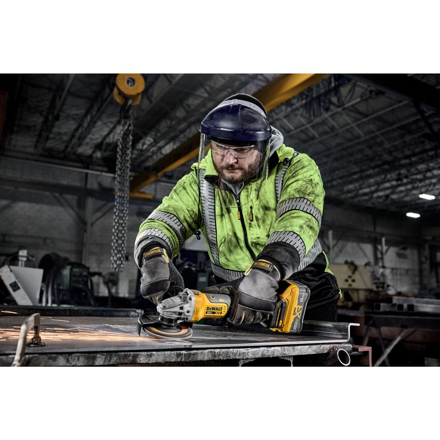 DEWALT 20V MAX XR Brushless Cordless Angle Grinder, 4-1/2 in. - 5 in., Variable Speed, Anti-Rotation, Paddle Switch (Tool Only) (DCG410VSB)