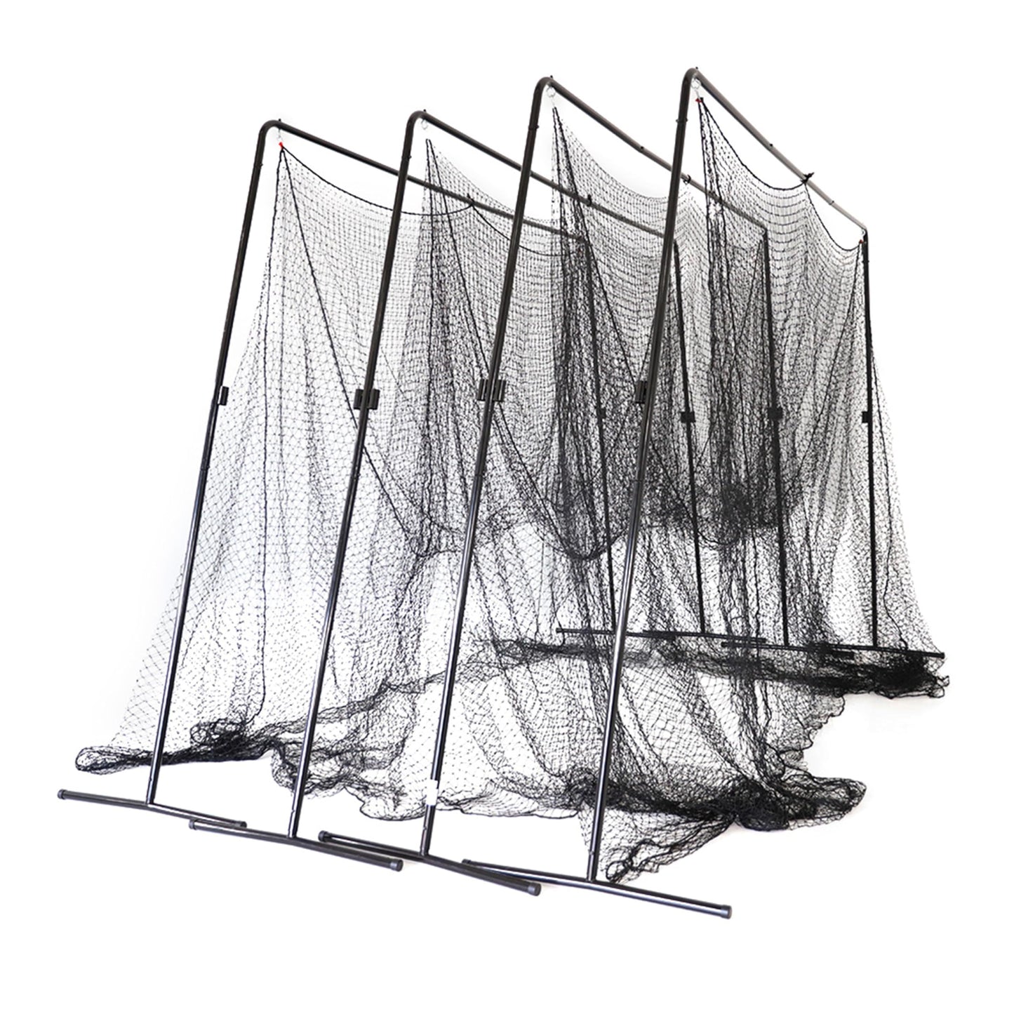 Skywalker Sports 40 Foot Competitive Batting Cages for Backyard or Indoor Baseball and Softball Collapsible Black Frame and Net