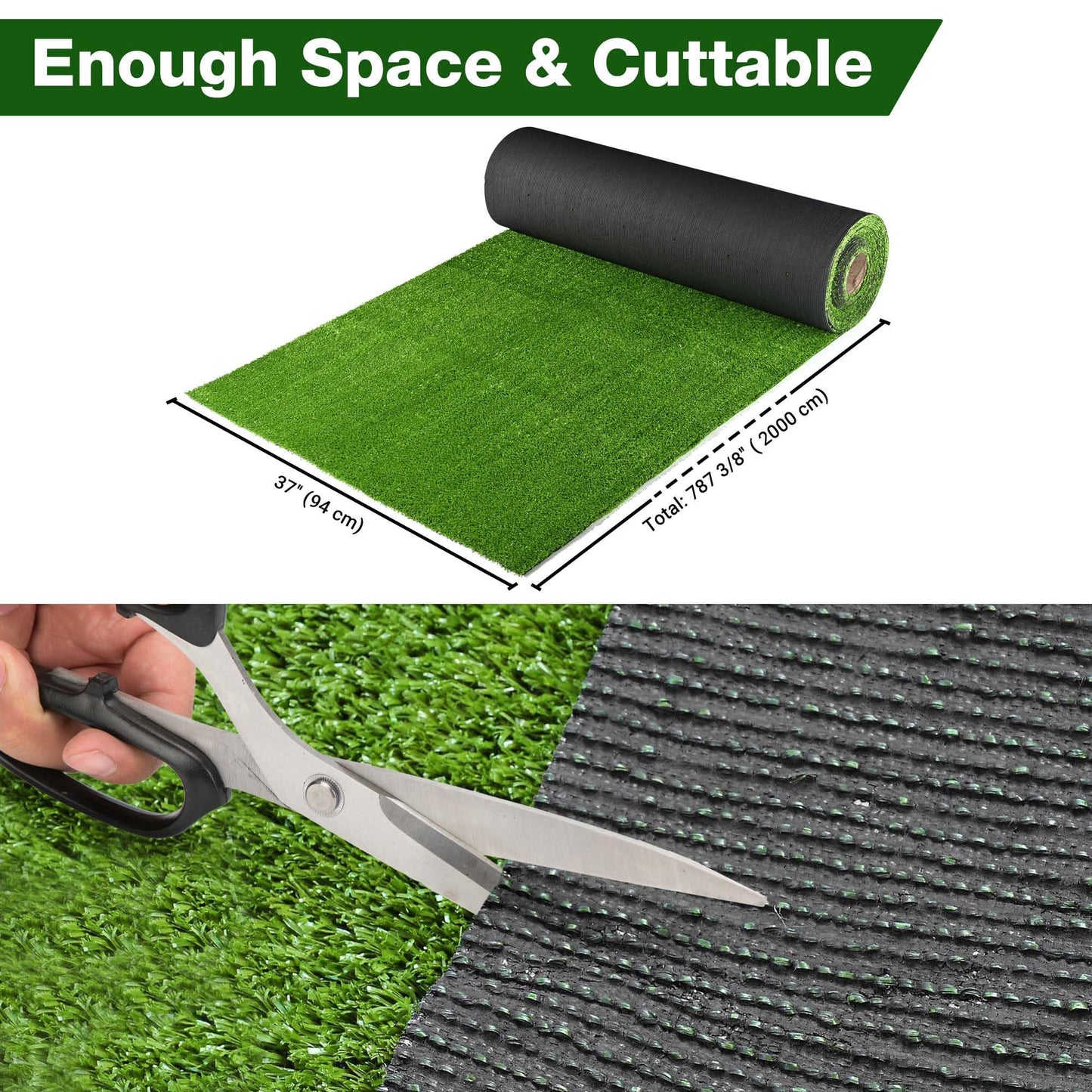 Yescom Sports Sled Strips Turf Gym Flooring for Weight Sled Push Pull Equipment Crossfit Outdoor Indoor 65'x3'(200 Sq.Ft) 0.4