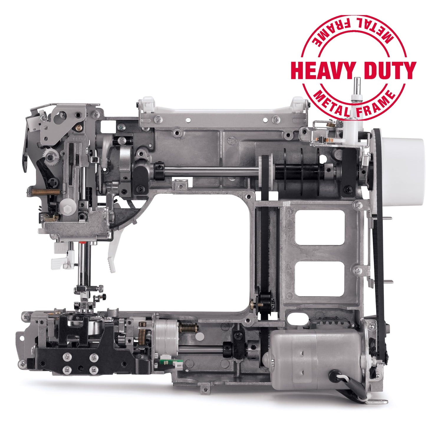 SINGER® Heavy Duty 4411 (Grey) High Speed Sewing Machine + Accessories | 11 Built-In Stitches Deliver 69 Stitch Applications | 50% More Power, 1100 Stitches/Min | Metal Frame, 4-Step Buttonhole