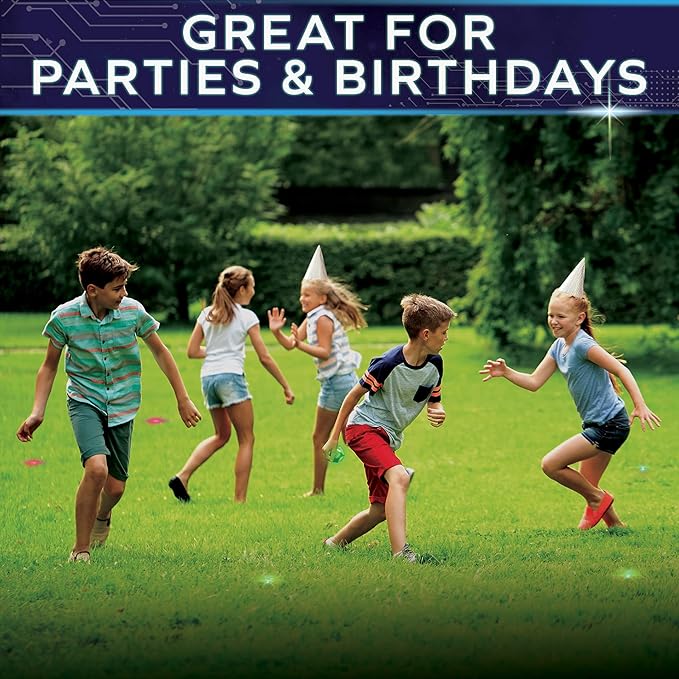 Glow in The Dark Capture The Flag - Starter Set | Ages 8+ | Outdoor Games for Kids 8-12+ | Glow in The Dark Outdoor Toys | 8-12 Year Old Boy Birthday Gifts | Flag Football & Sports Gifts for Boys