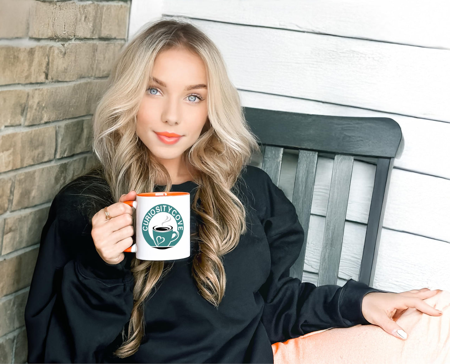 Sublimation Mugs 11 Oz, Orange Inner & Handle - Premium Coffee Cups for Heat Press Projects - Versatile Coffee Mug Design Ideal for Personalized Creations, 8 Piece Set