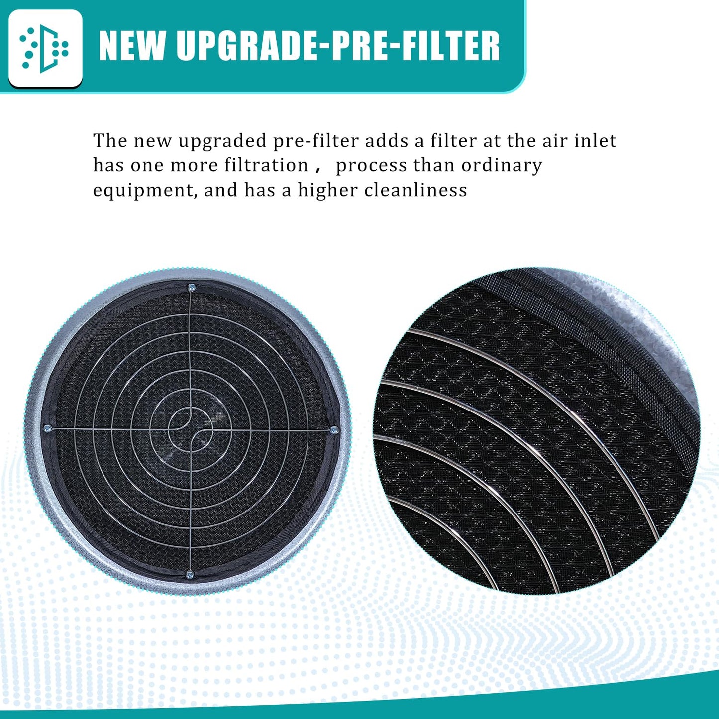 BOBADDST FFU HEPA H14-Filter Laminar Flow Hood Updated FanFilter Unit（Include HEPA Filter）100/ISO Class 5 Cleanroom/Laboratory/Cleanroom/Mushroom Room, Laminar Air Flow Hood(22.6"x22.6"110V)