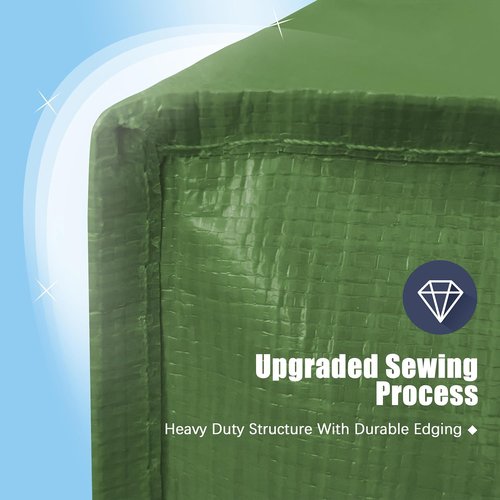 HOMESURE Large Water-Resistant Moving Bags - 8 Pack Heavy Duty Storage Totes with Zippers & Handles | Olive Green