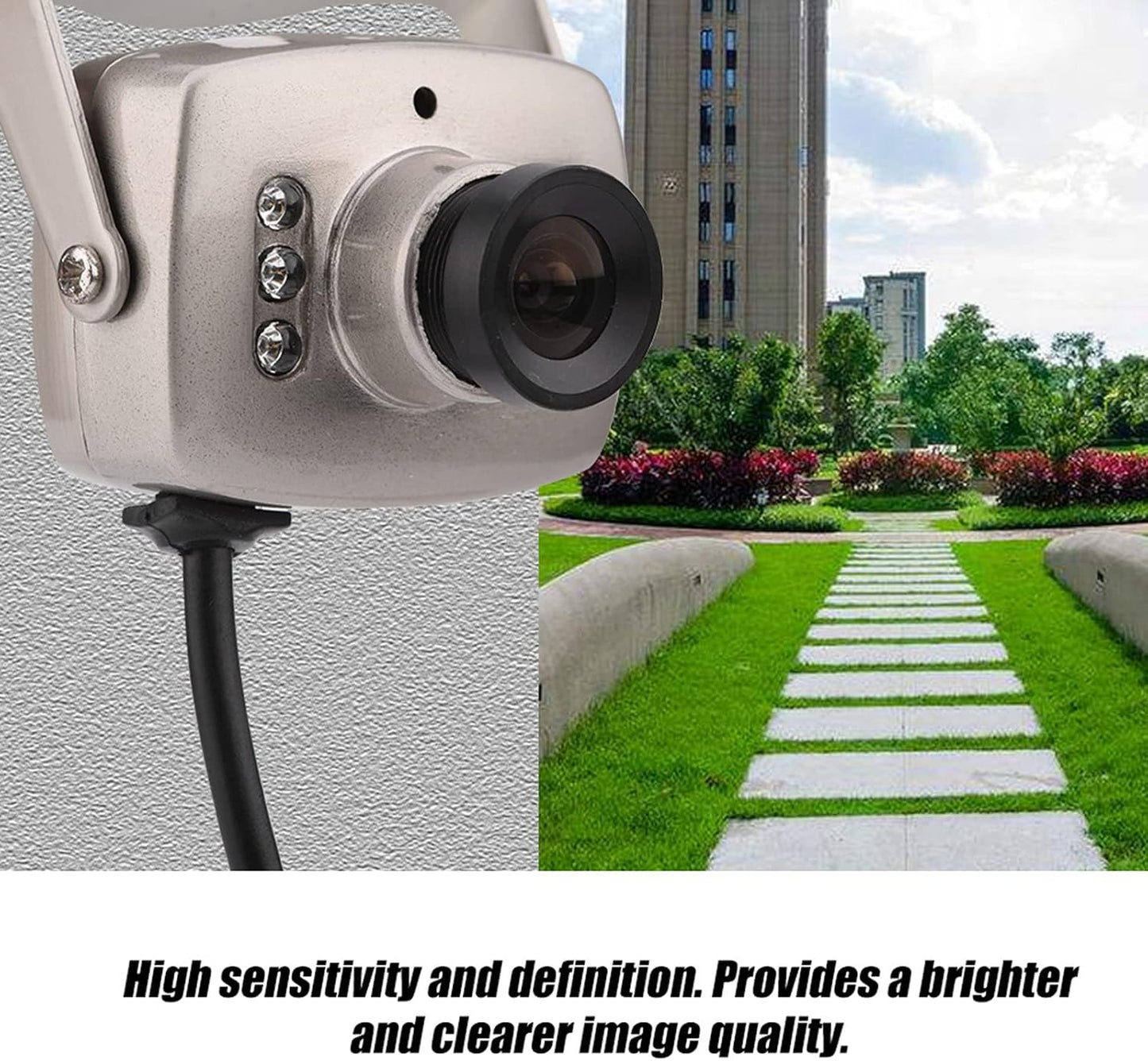 Zunate 6 CMOS Mini CCTV Camera, Night Vision Digital Home Security Video Camera, LED Wired CCTV PAL/NTSC Surveillance