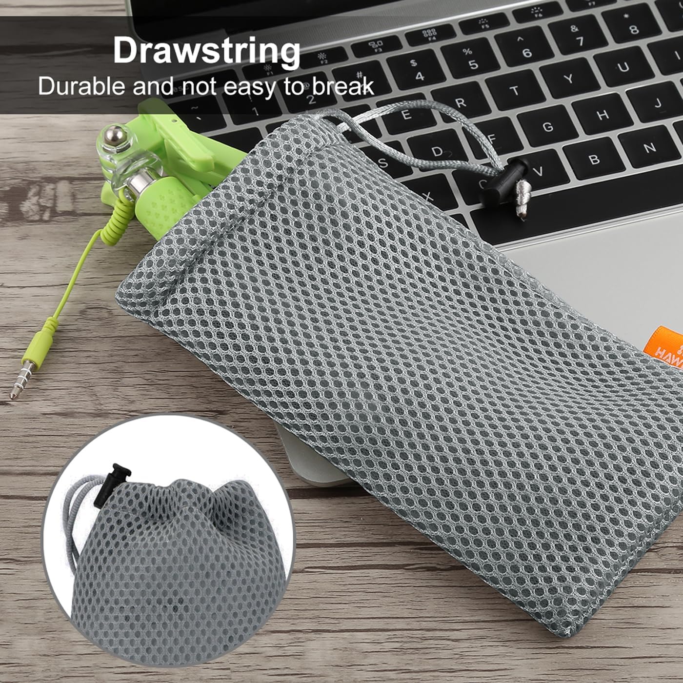 Haweel Pouch Carry Bag, Organizer for Smart Phones/Power Bank/USB Flash Drive/SD Cards and Other Accessories Grey